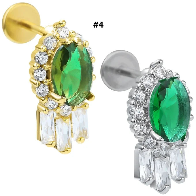 20G Surgical Steel Cartilage Earrings - Star & Moon Studs for Helix, Tragus, Conch Piercing | Hypoallergenic Body Jewelry for Women & Men | Perfect for Everyday Wear & Special Occasions