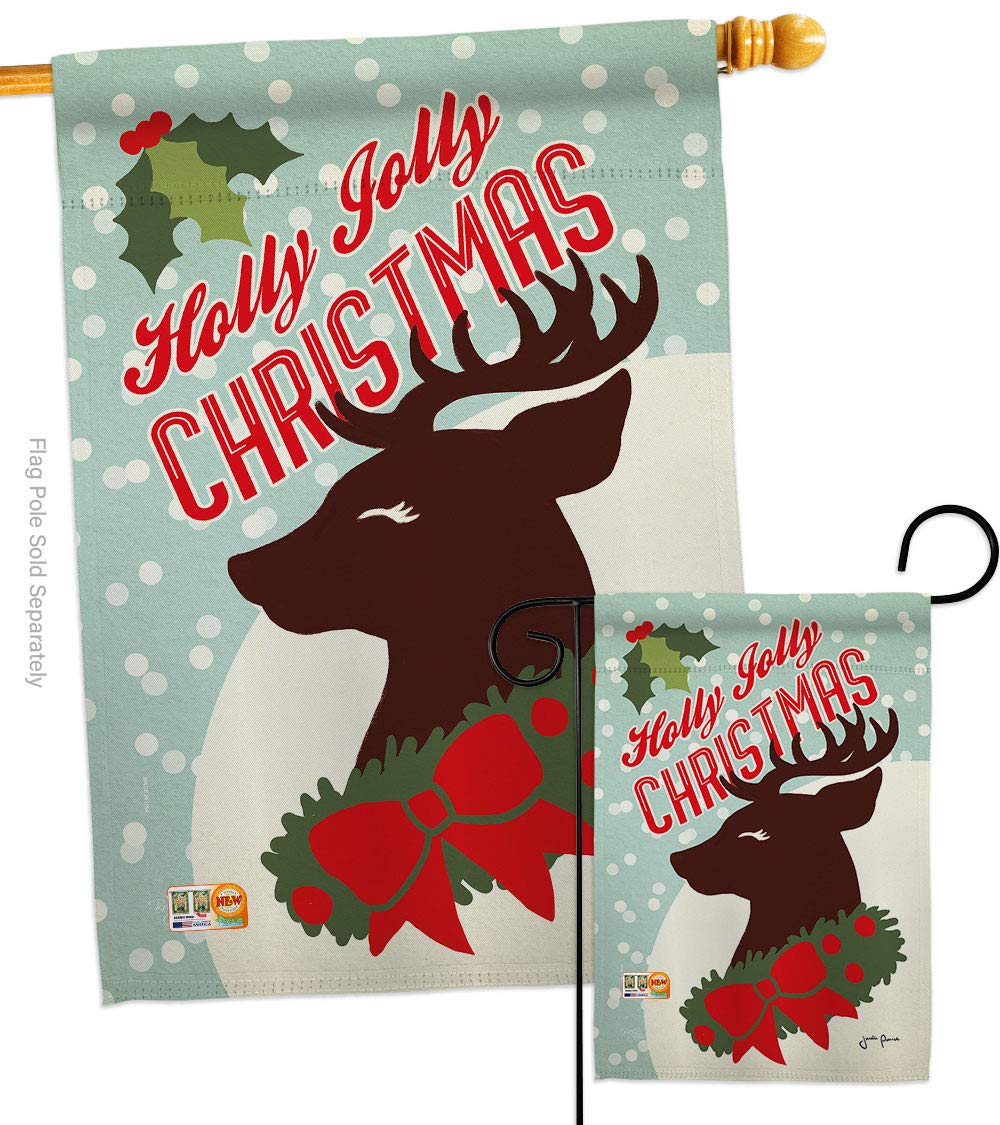 Holly Jolly Christmas Flags Set - 28