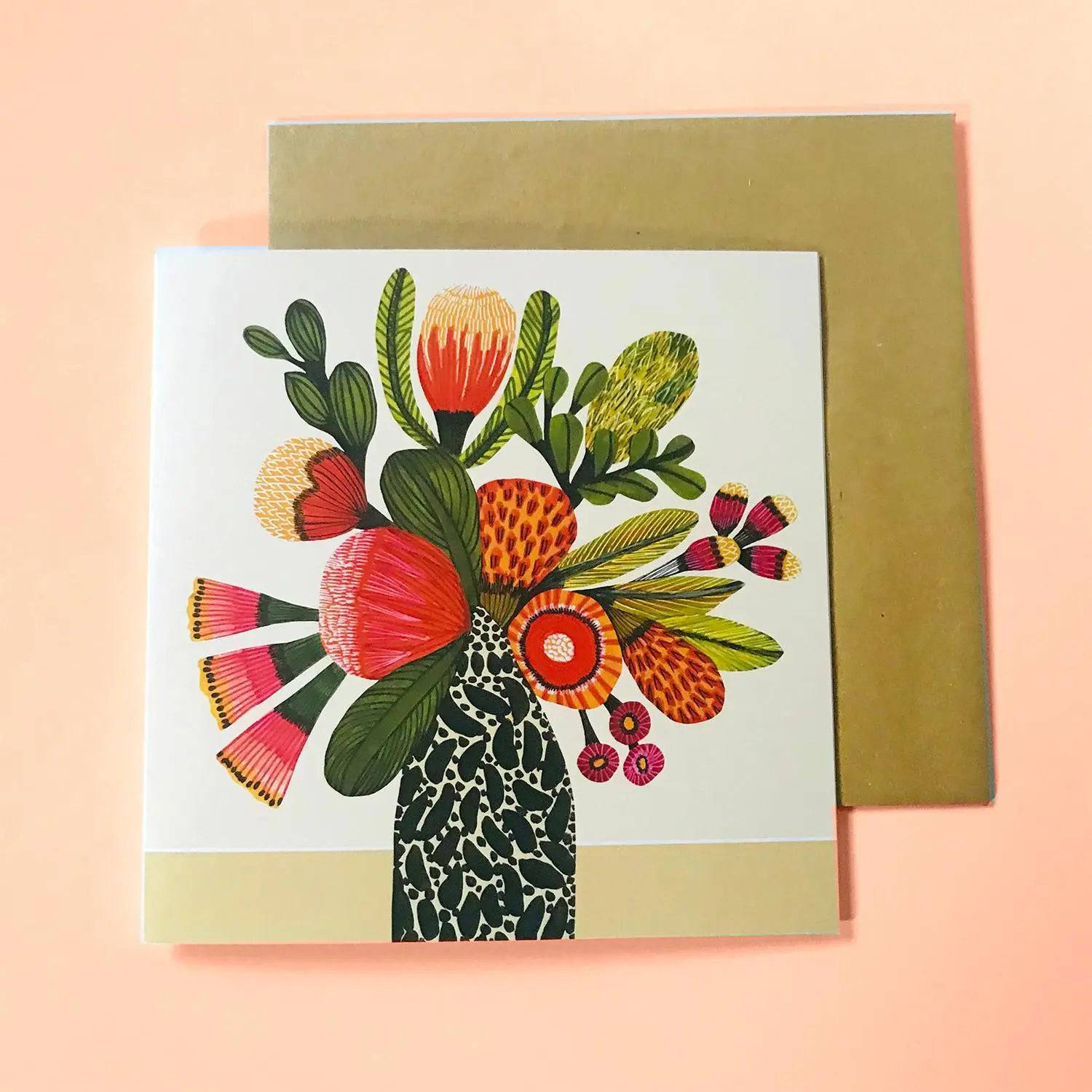 Aussie Natives Magnetic Gift Set with Greeting Card - Perfect for Home Decor, Office Gifts & Souvenirs from Australia