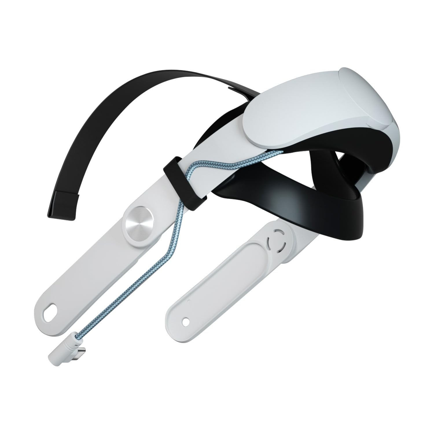 Meta Quest 3 VR Head Strap Replacement - 10000mAh Built-in Battery, Adjustable Elite Strap Kit for Weight & Stress Reduction - Comfortable VR Accessories for Gaming, Fitness & Virtual Meetings