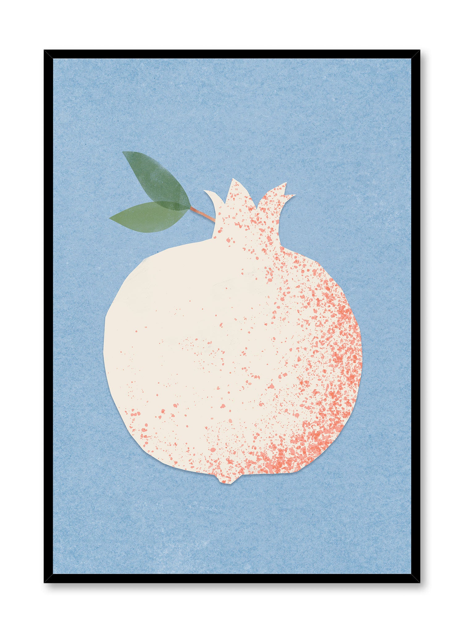 Premium Paper Cut Pomegranate Art Print Poster - Elegant Home Decor, Wall Art for Living Room, Bedroom & Office