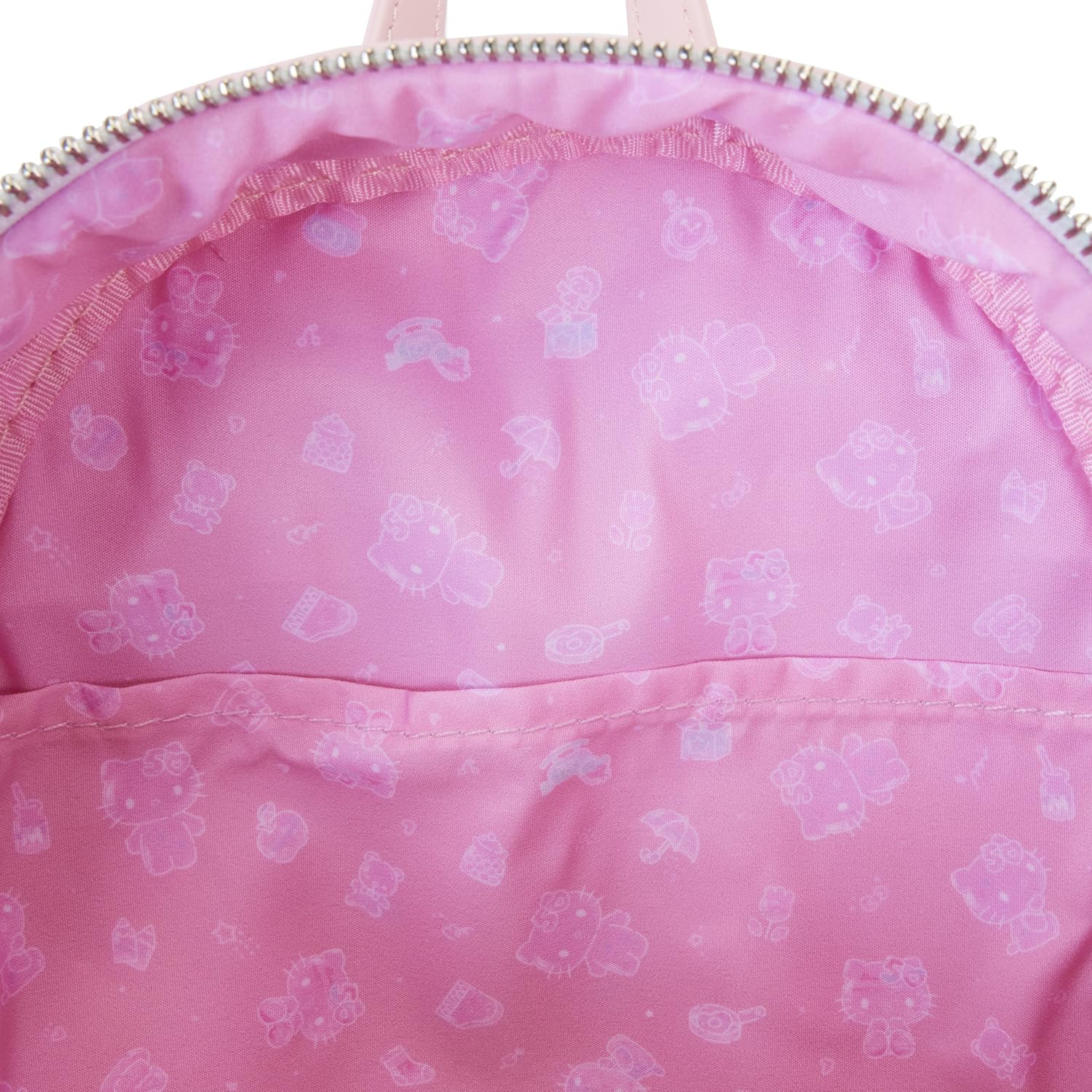 Loungefly Sanrio Hello Kitty 50th Anniversary Clear Backpack - Cute Women's Double Strap Shoulder Bag Purse for School, Travel & Anime Conventions