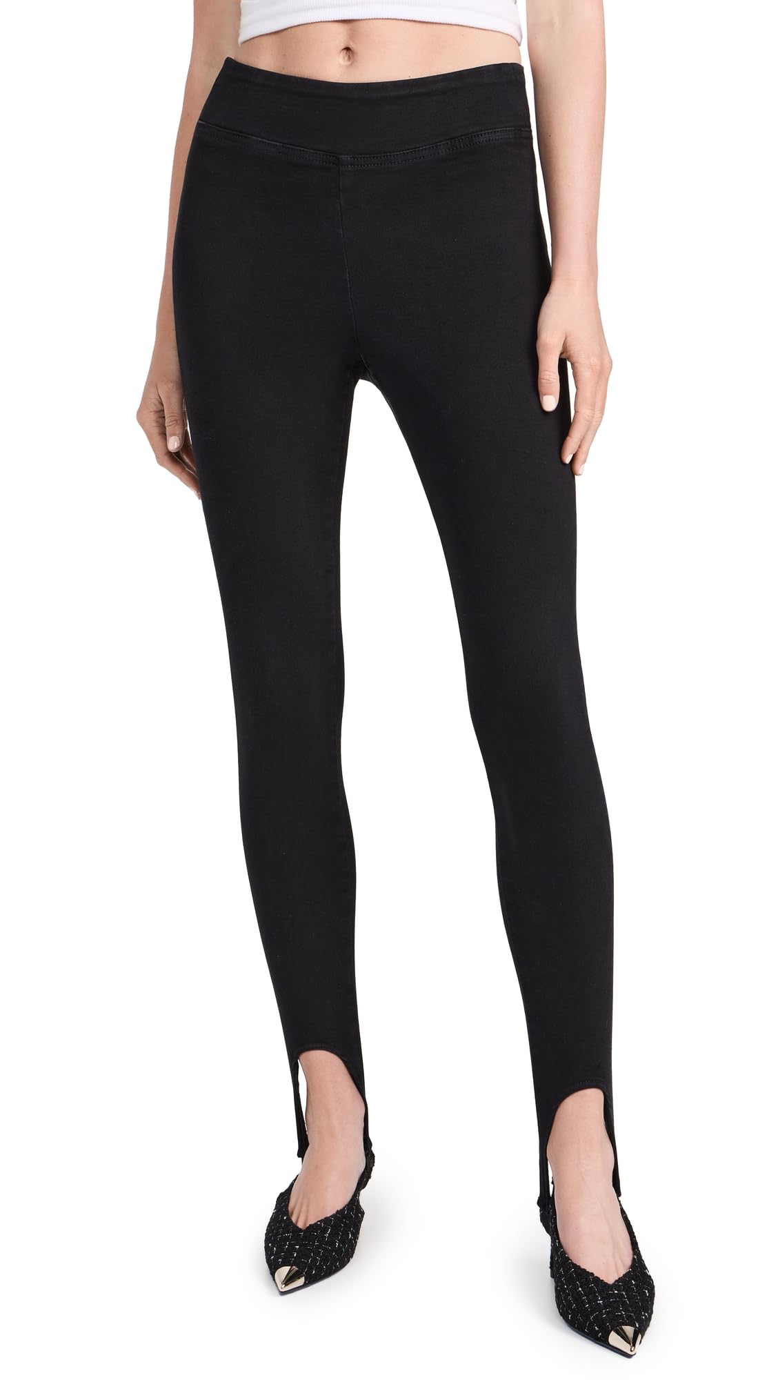 FRAME Women's The Jetset Stirrup Jeans - High Waist Skinny Stretch Denim Pants for Casual Wear & Night Out