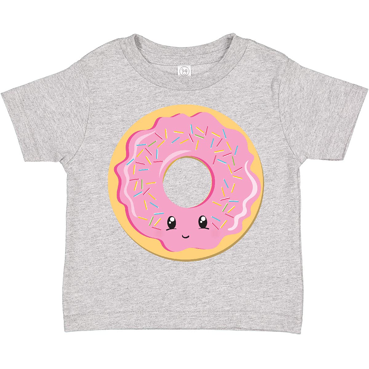 Inktastic Light Pink Donut Toddler T-Shirt - Cute Graphic Tee for Baby Girls & Boys | Soft Cotton Toddler Shirt for Birthday, Playdates & Family Photos
