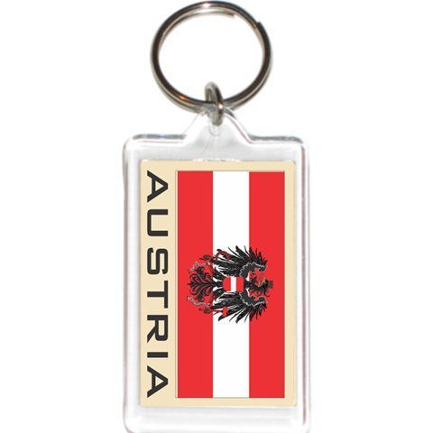 FNG Clear Acrylic Keychain Holders - Custom Flag Design Key Rings for Men & Women - Durable Key Organizer for Home, Office, Travel & Gifts