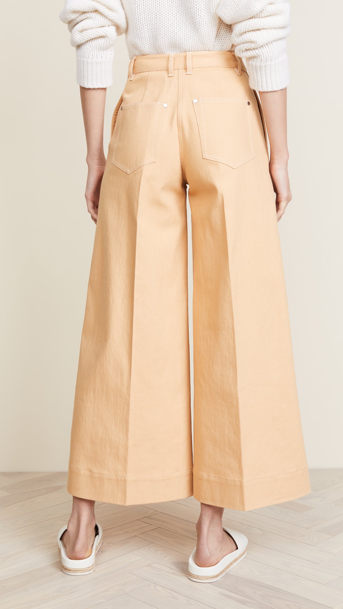 Elizabeth and James Women's Casual Wide Leg Pants - Orange, Size 29 | Comfortable Lounge Pants for Work, Travel & Everyday Wear