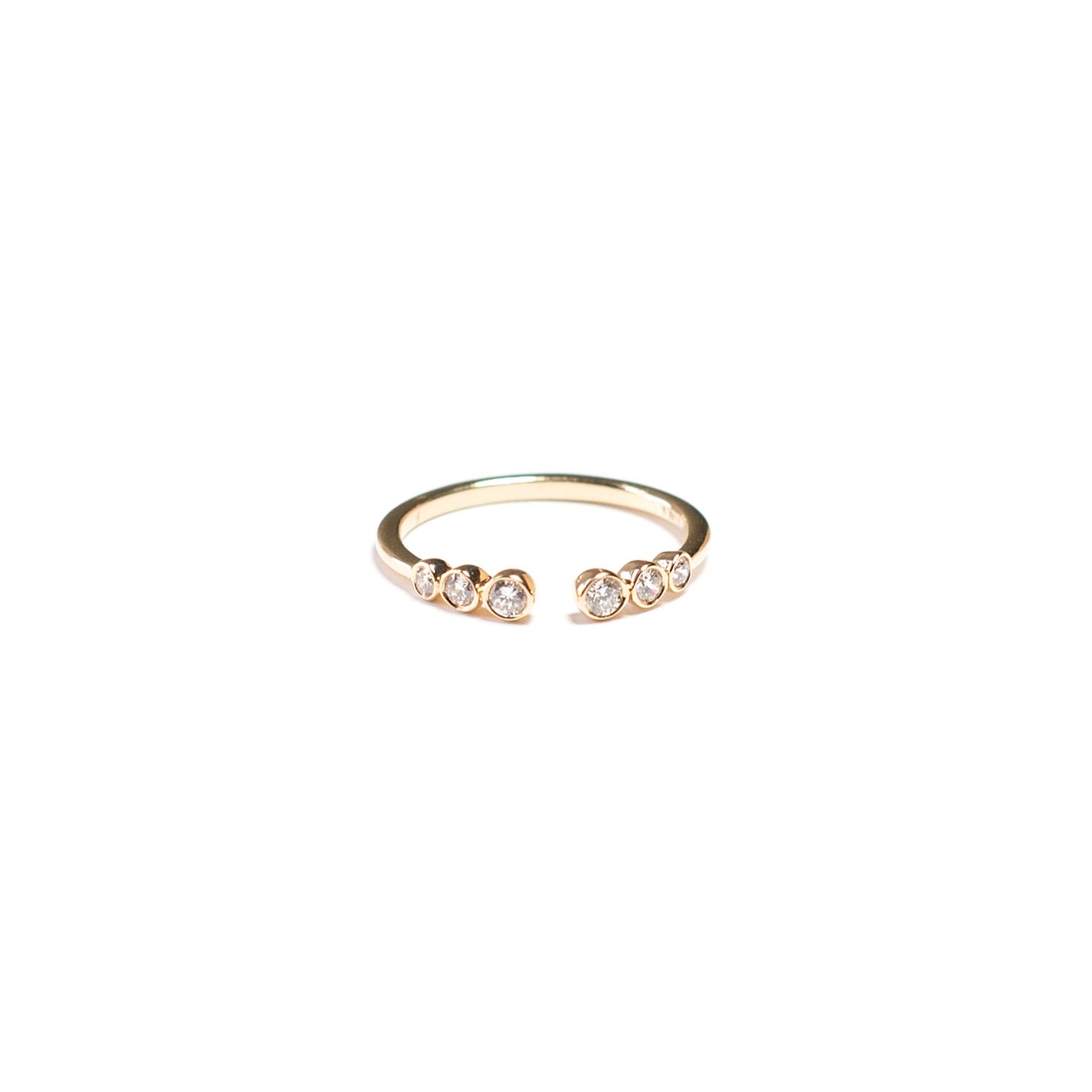 Graduated Open Diamond Ring for Women - Elegant Stackable Wedding Band, Engagement Ring, Anniversary Gift - Perfect for Everyday Wear & Special Occasions