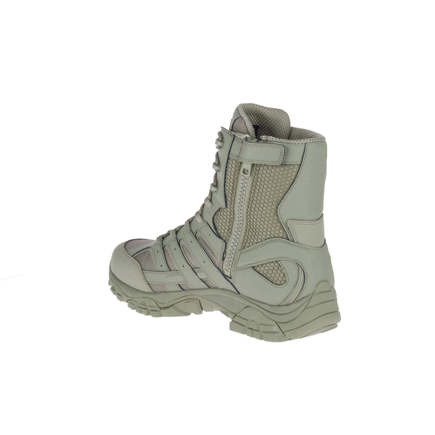 Moab 2 8 Men's Tactical Work Boots - Waterproof Hiking Boots for Outdoor Adventures (Tactical Sage Green) - Perfect for Construction, Hunting & Military Use