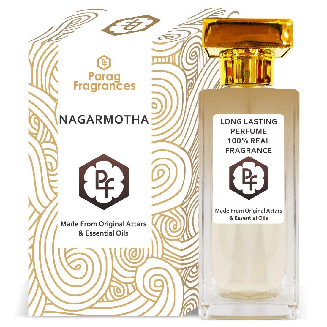 Nagarmotha Eau De Parfum 60ml - Long Lasting Unisex Perfume with Imported Crystal Glass Bottle | Premium Fragrance for Men & Women | Perfect for Date Night, Office & Special Occasions