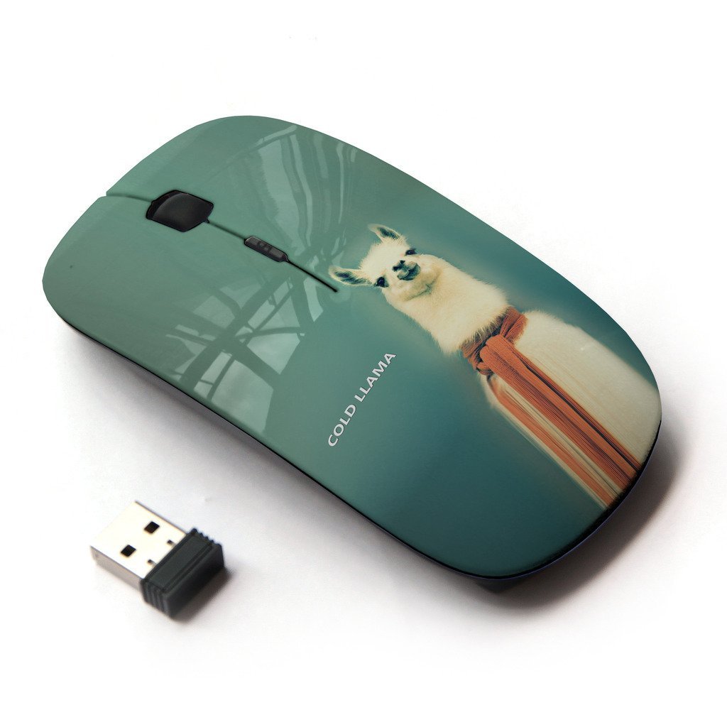 2.4G Wireless Optical Mouse with Funny Cold Llama Design - Perfect for Office, Gaming & Home Use