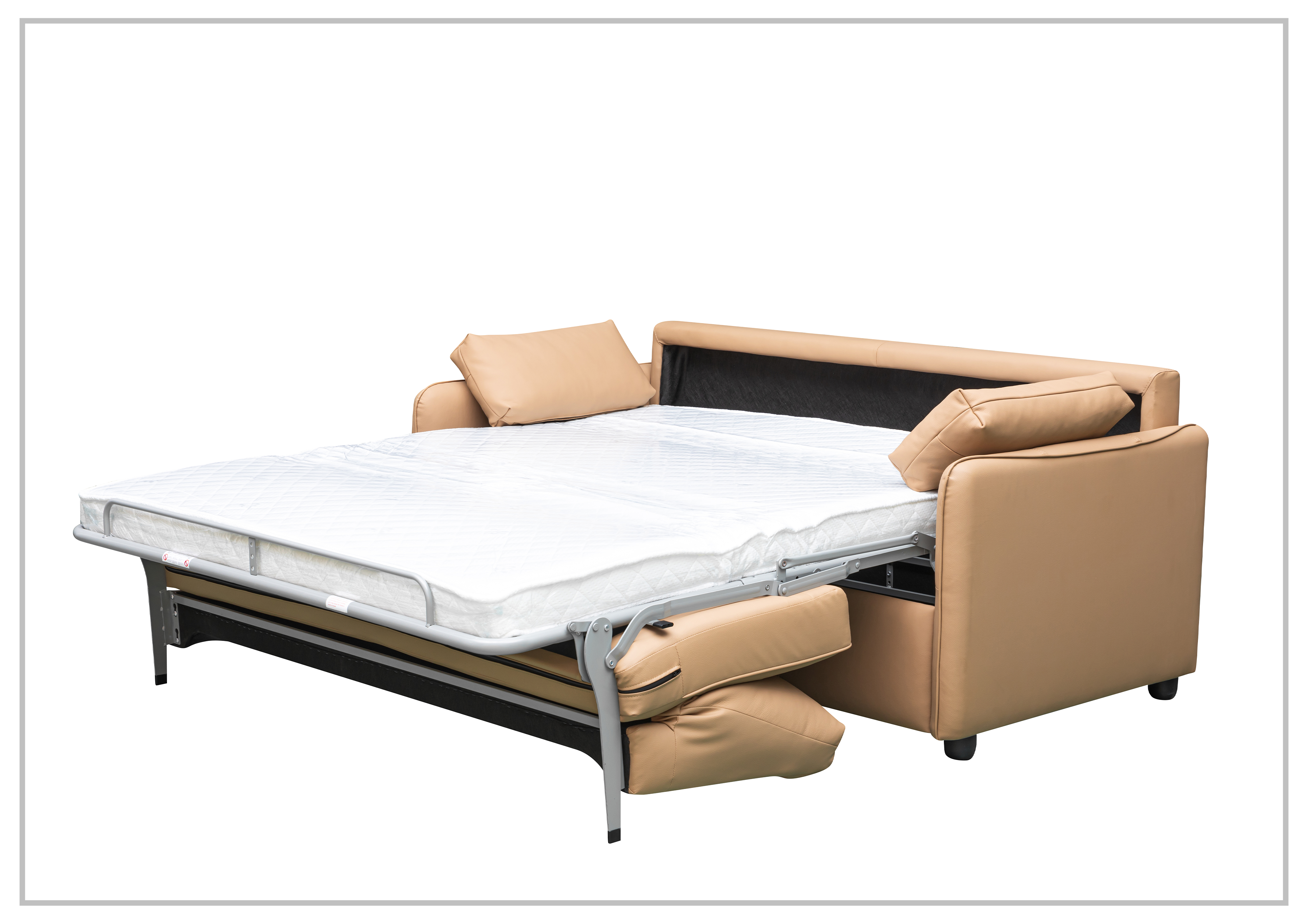 Gio Italia New York Queen Size Fabric Sleeper Sofa with Memory Foam - Affordable Convertible Sofa Bed for Small Spaces, Guest Rooms & Apartments