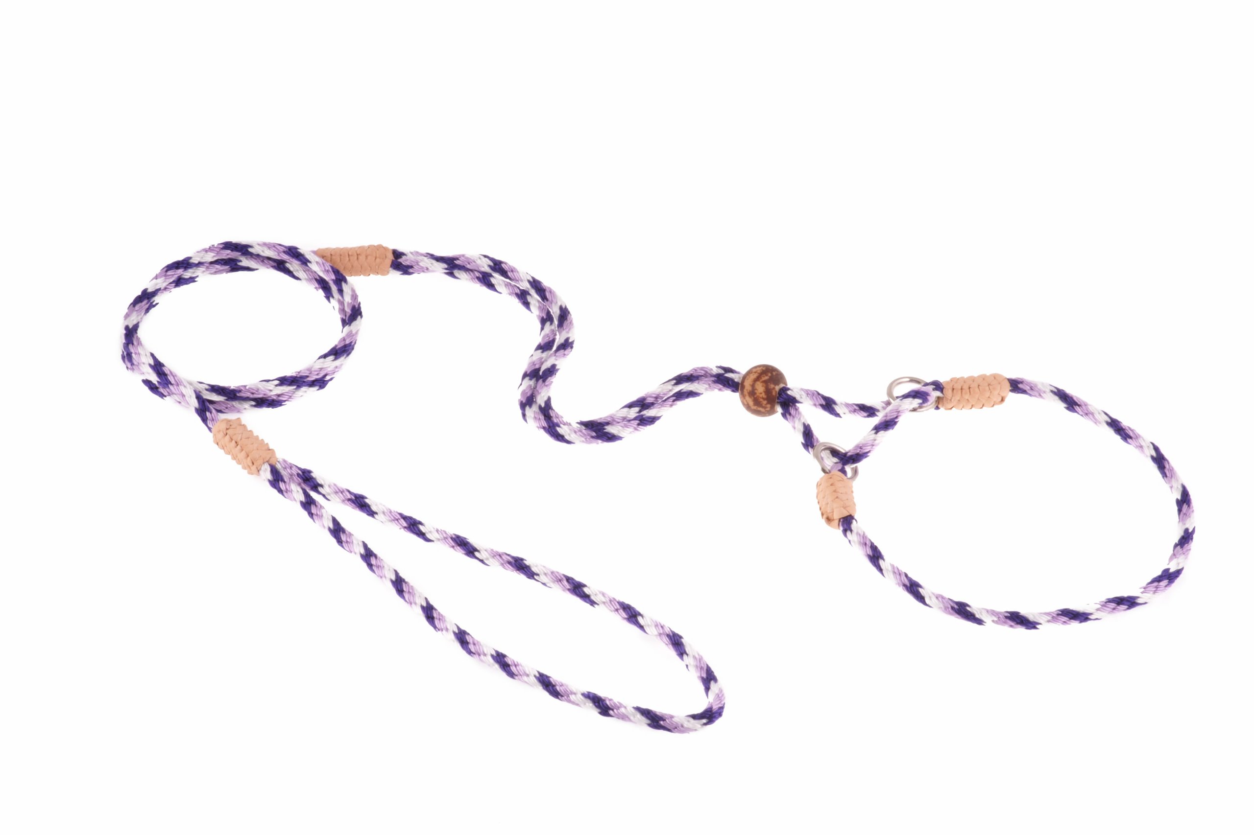 Alvalley Martingale Dog Leash with Collar - Soft Nylon Training Leash for Small & Medium Dogs - Includes Tagua Bead Stopper - Adjustable for Comfort & Control - Ideal for Walking, Training & Outdoor Adventures