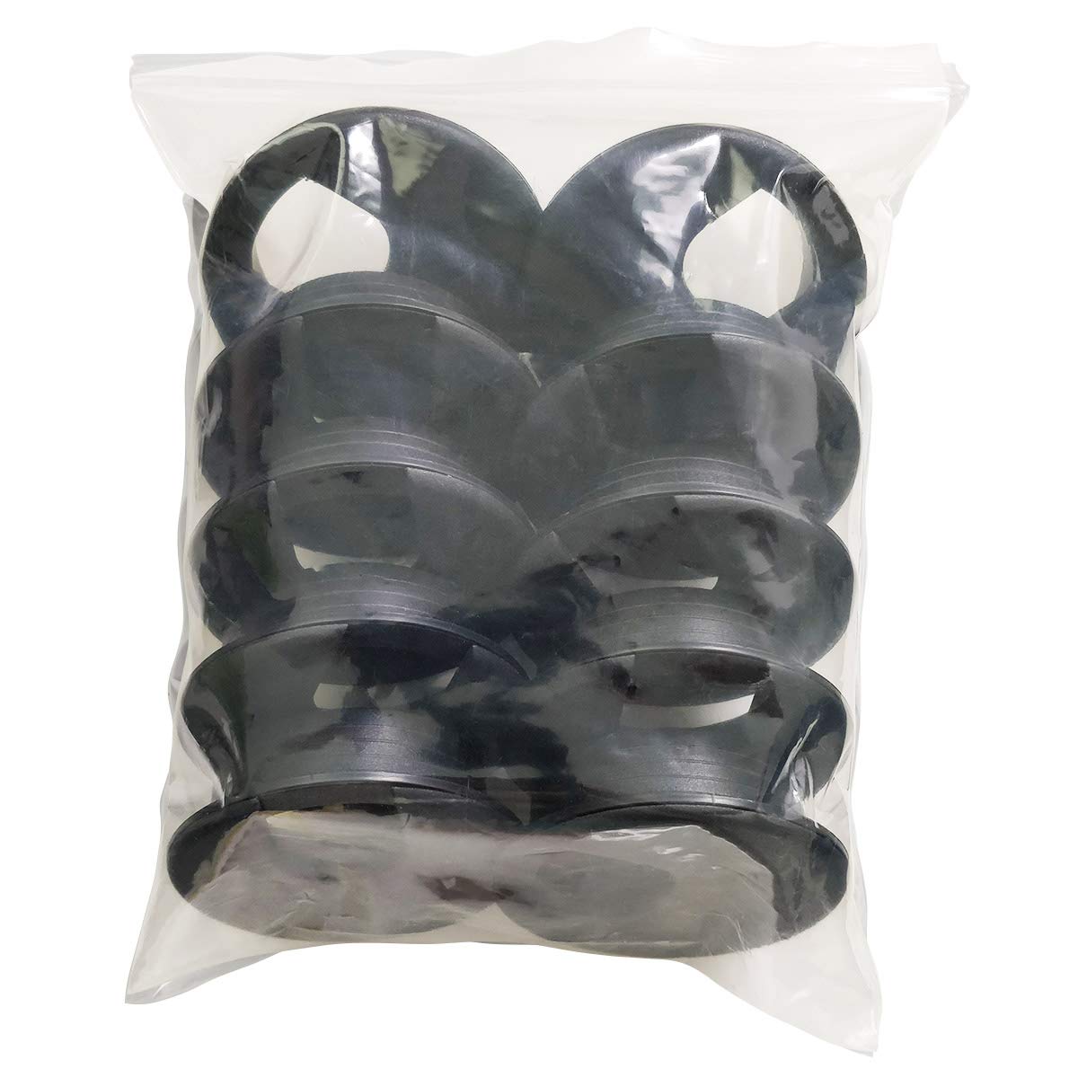 2 Inch Black Plastic Desk Grommet Covers - Pack of 10 for Wire and Cable Management on Office Computer Desks | Perfect for Home Office, Workstation, and Conference Room Organization