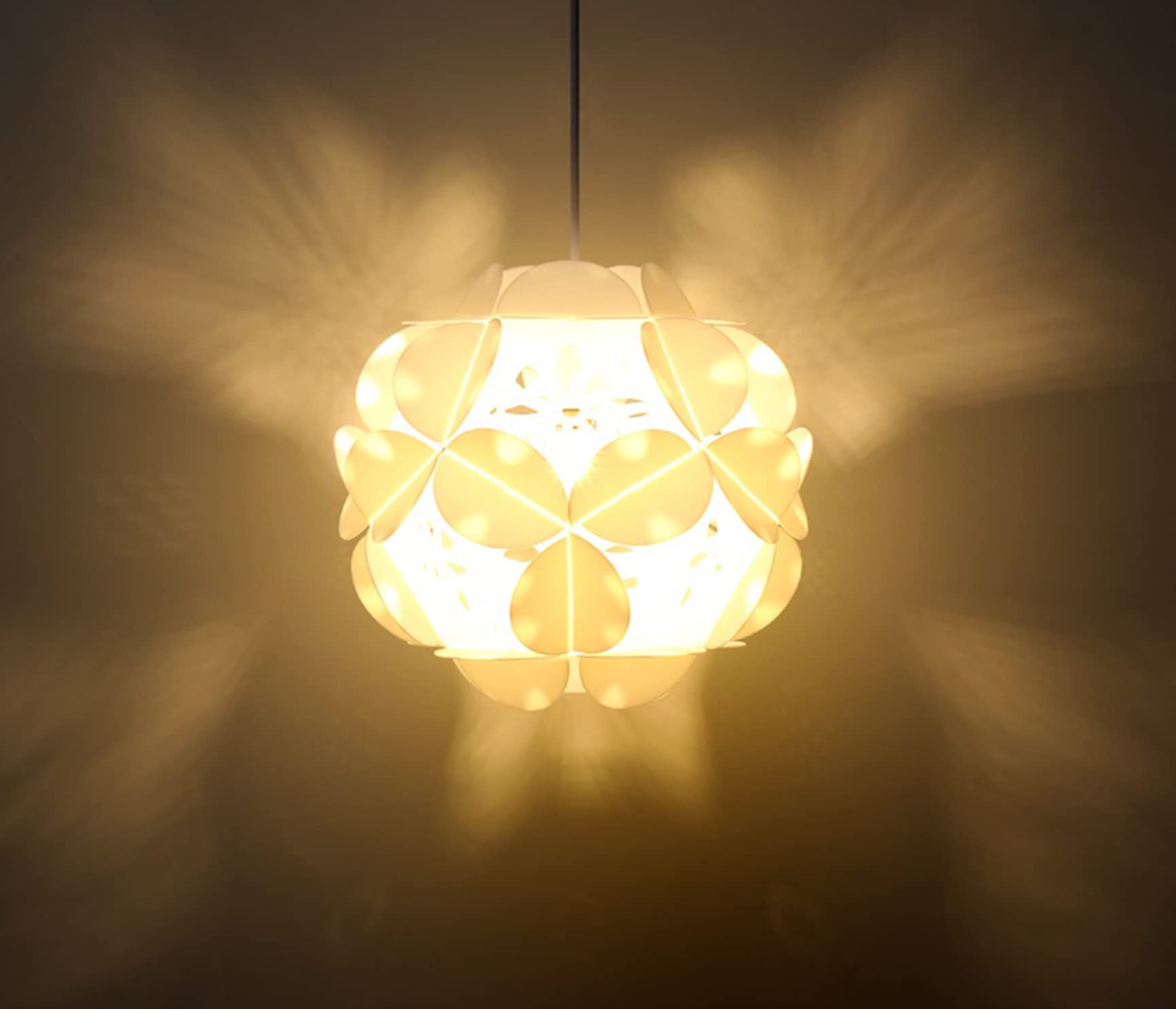 Dimmable Plug-in Pendant Light with Motion Sensor - 15ft Adjustable Cord & Ceramic Bowl Shade, Automatic On/Off, White (1 Pack) - Perfect for Bedroom, Kitchen Island, Dining Room, and Home Decor