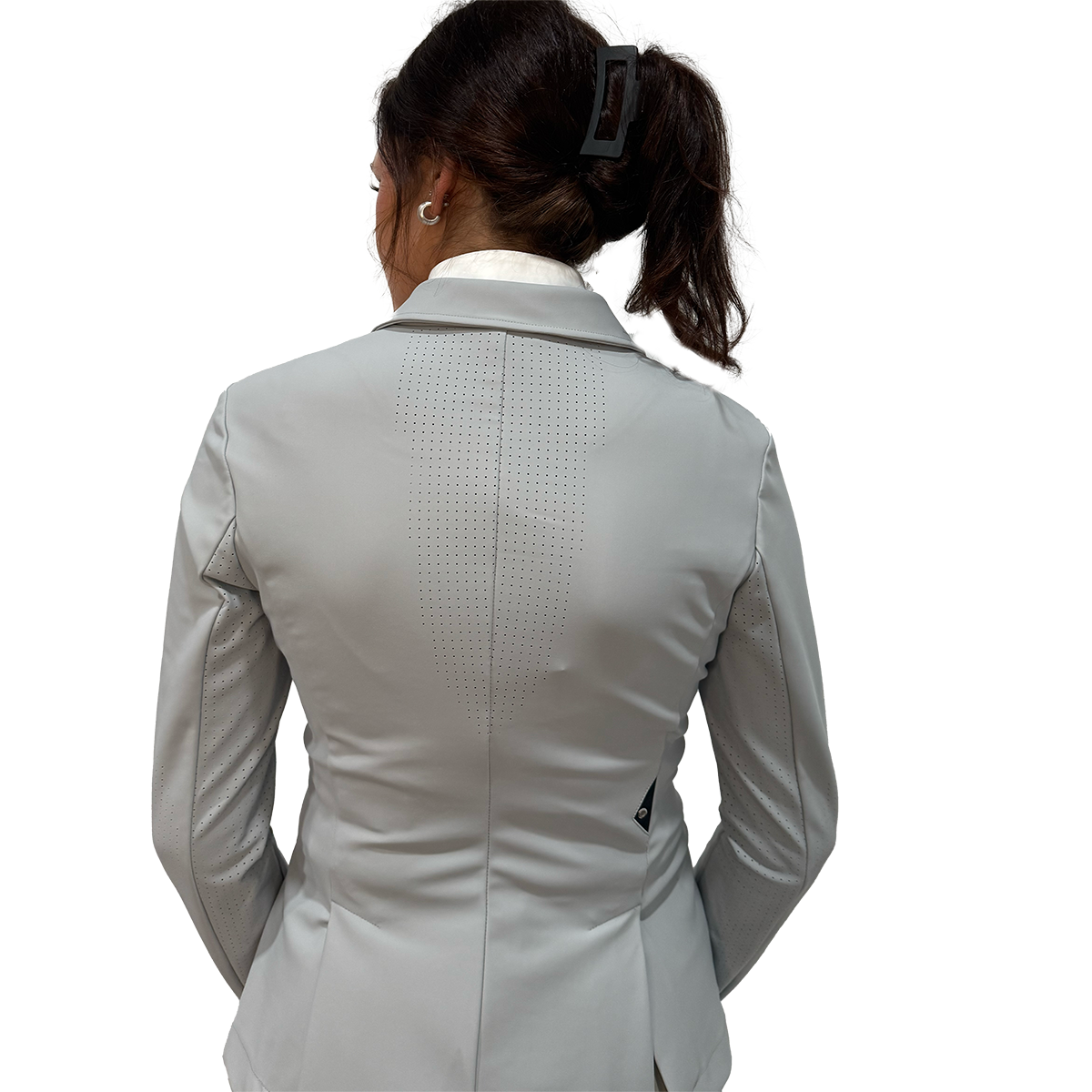 Equiline Women's Eufra Show Coat with Laser Perforation - Breathable Equestrian Riding Jacket for Horse Shows & Outdoor Activities