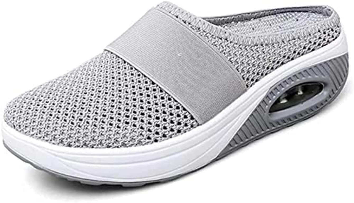 Women's Slip-On Walking Shoes - Diabetic Comfort Shoes with Breathable Air Cushion for Everyday Wear | Perfect for Walking, Travel & Casual Outings