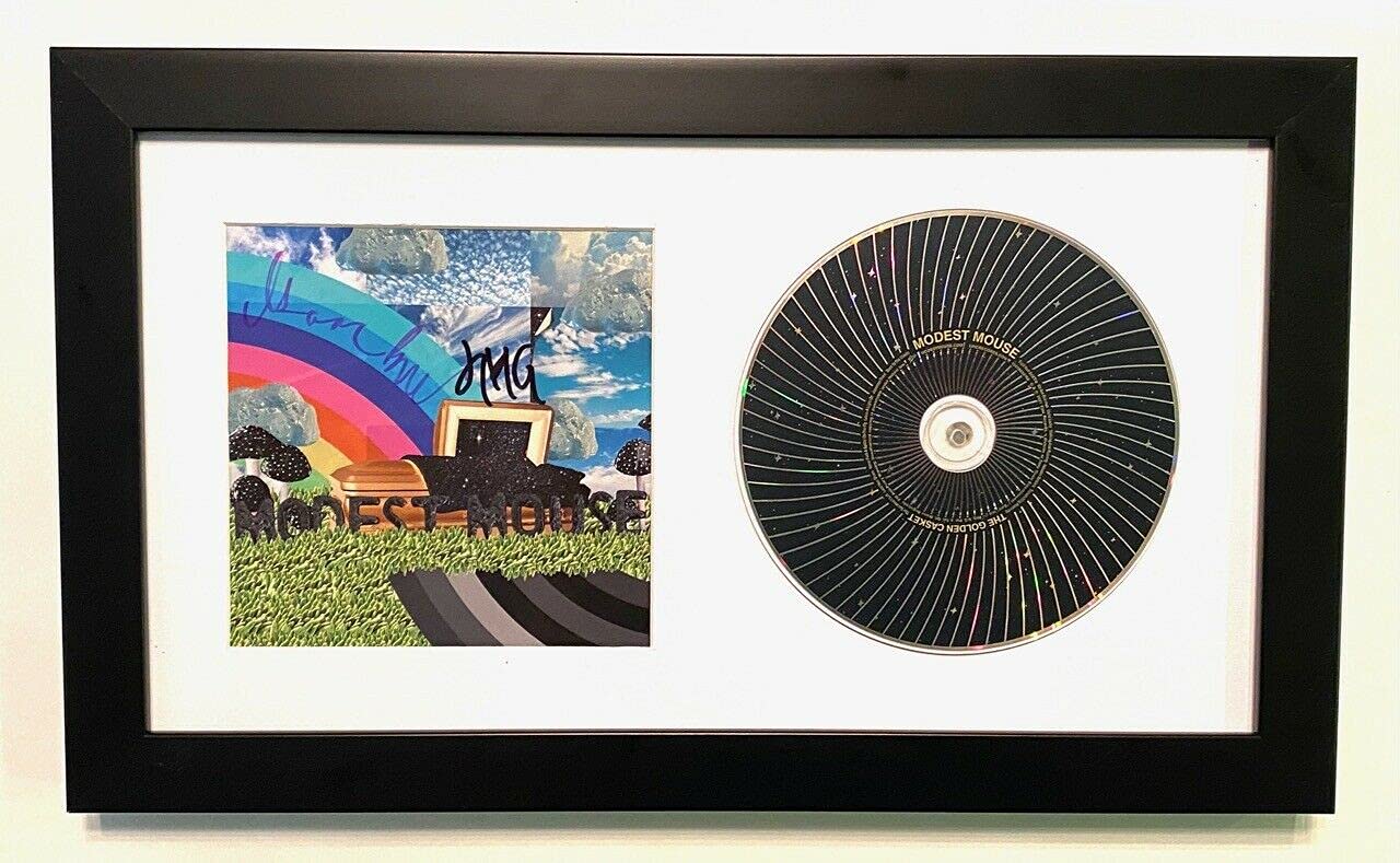 Modest Mouse Signed The Golden Casket Framed CD Cover Display with Isaac Brock Autograph + COA - Limited Edition Music Memorabilia for Home Decor & Collector's Display