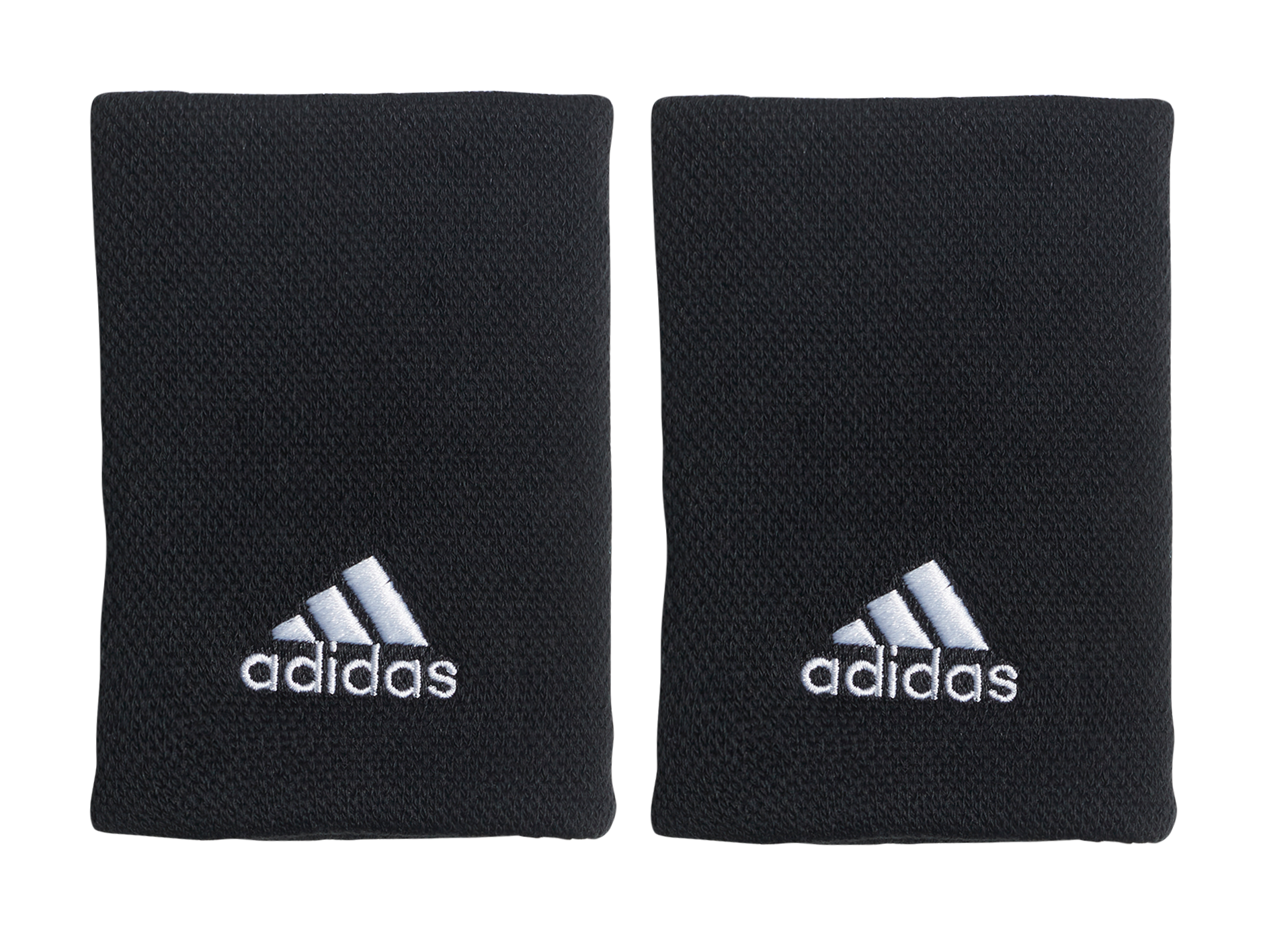 Adidas Tennis Wristband Large Black - Sweat Absorbent Sports Wrist Support for Men & Women - Perfect for Tennis, Basketball, Gym & Workout HD7321
