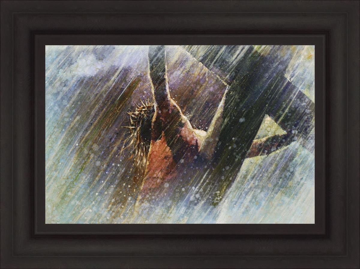 Yongsung Kim Crucifixion Painting - Religious Wall Art for Home & Church Decor - Perfect for Prayer Rooms, Christian Gifts, and Spiritual Spaces