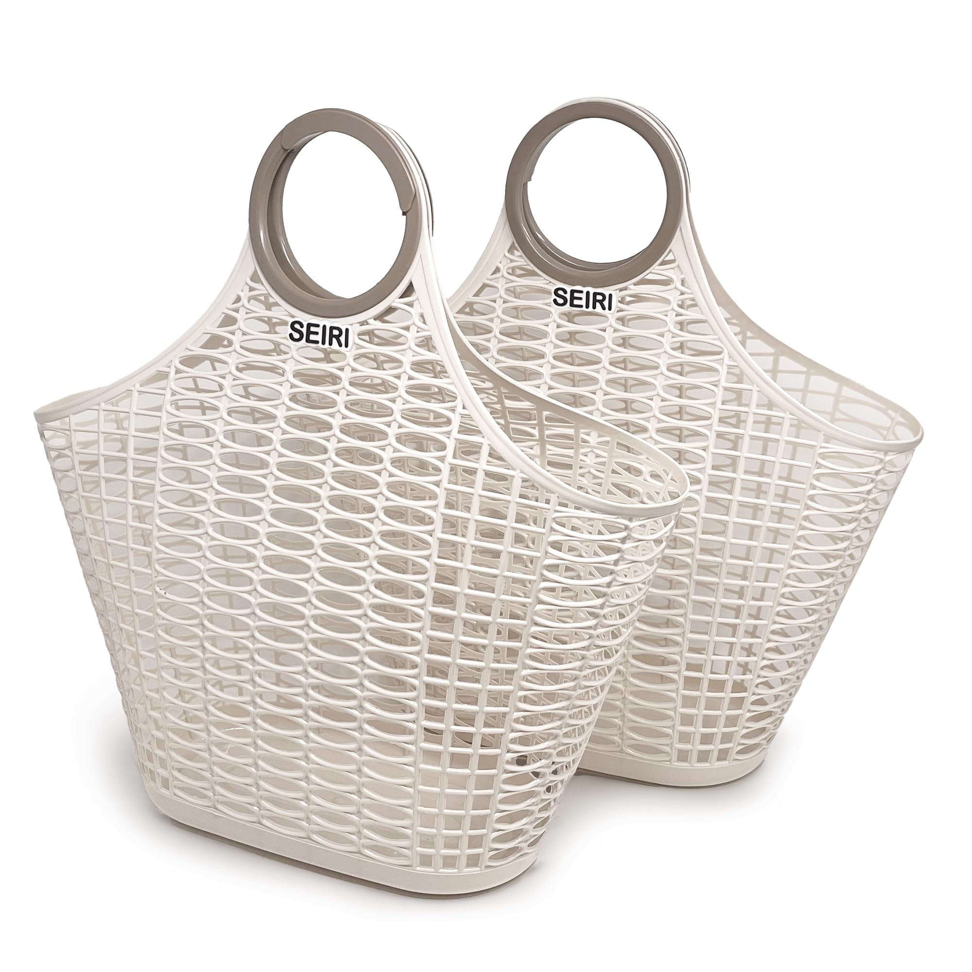 Retro Jelly Tote Bags 2-Pack for Beach, Pool & Picnic