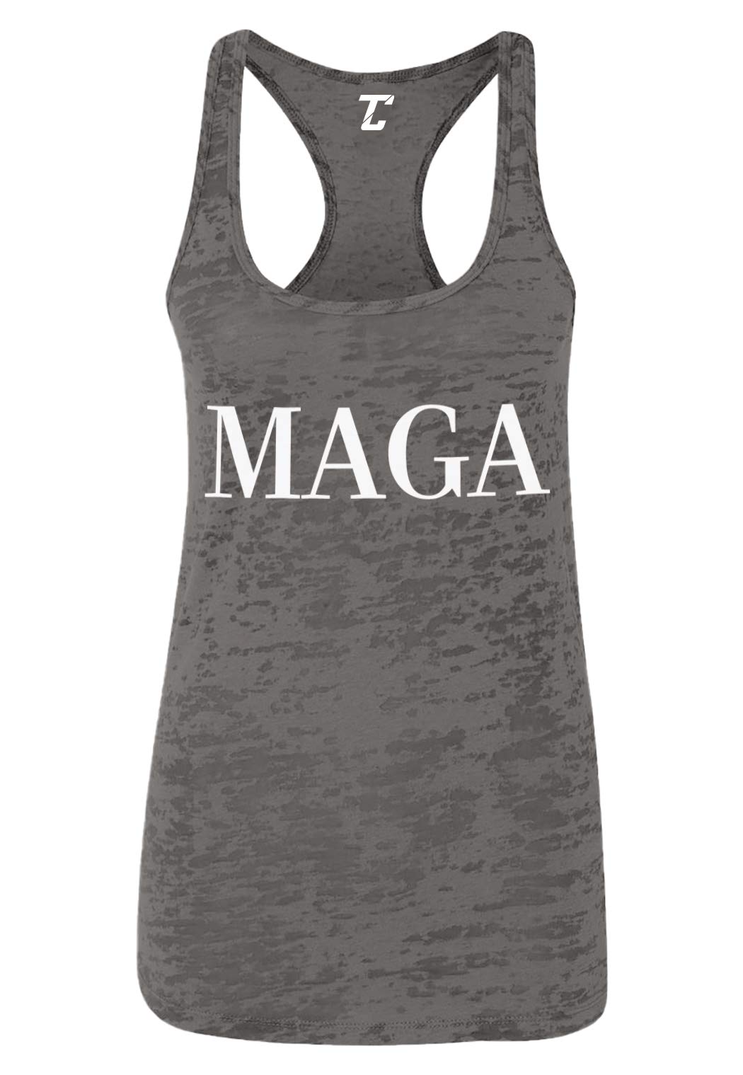 Make America Great Again Trump Women's Racerback Tank Top - Patriotic Political Apparel for Campaigns, Rallies & 4th of July Celebrations