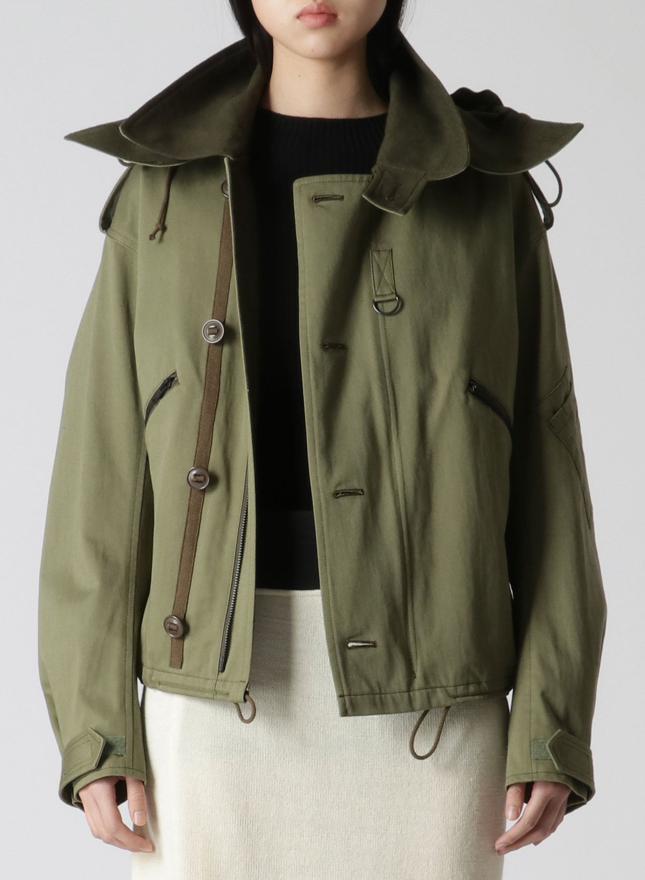 Premium Cotton Satin & Wool Blend Lightweight Serge Pilot Jacket for Men - Stylish Aviator Coat for Casual Wear, Travel, and Outdoor Adventures