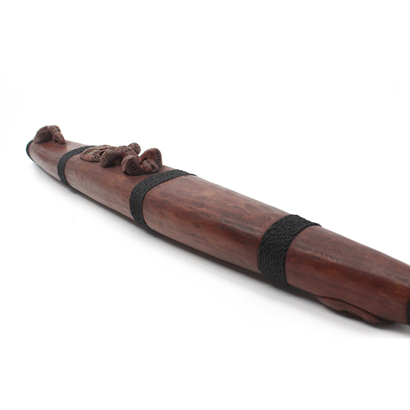 Handcrafted Maori Pūtōrino Flute | Authentic Wooden Musical Instrument by Tim Codyre | Perfect for Cultural Performances, Meditation & Home Decor