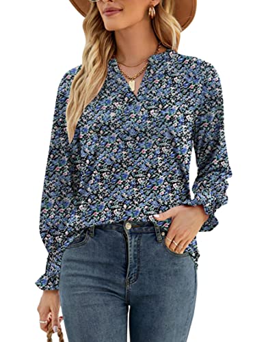 Long Sleeve-black Base Floral Print