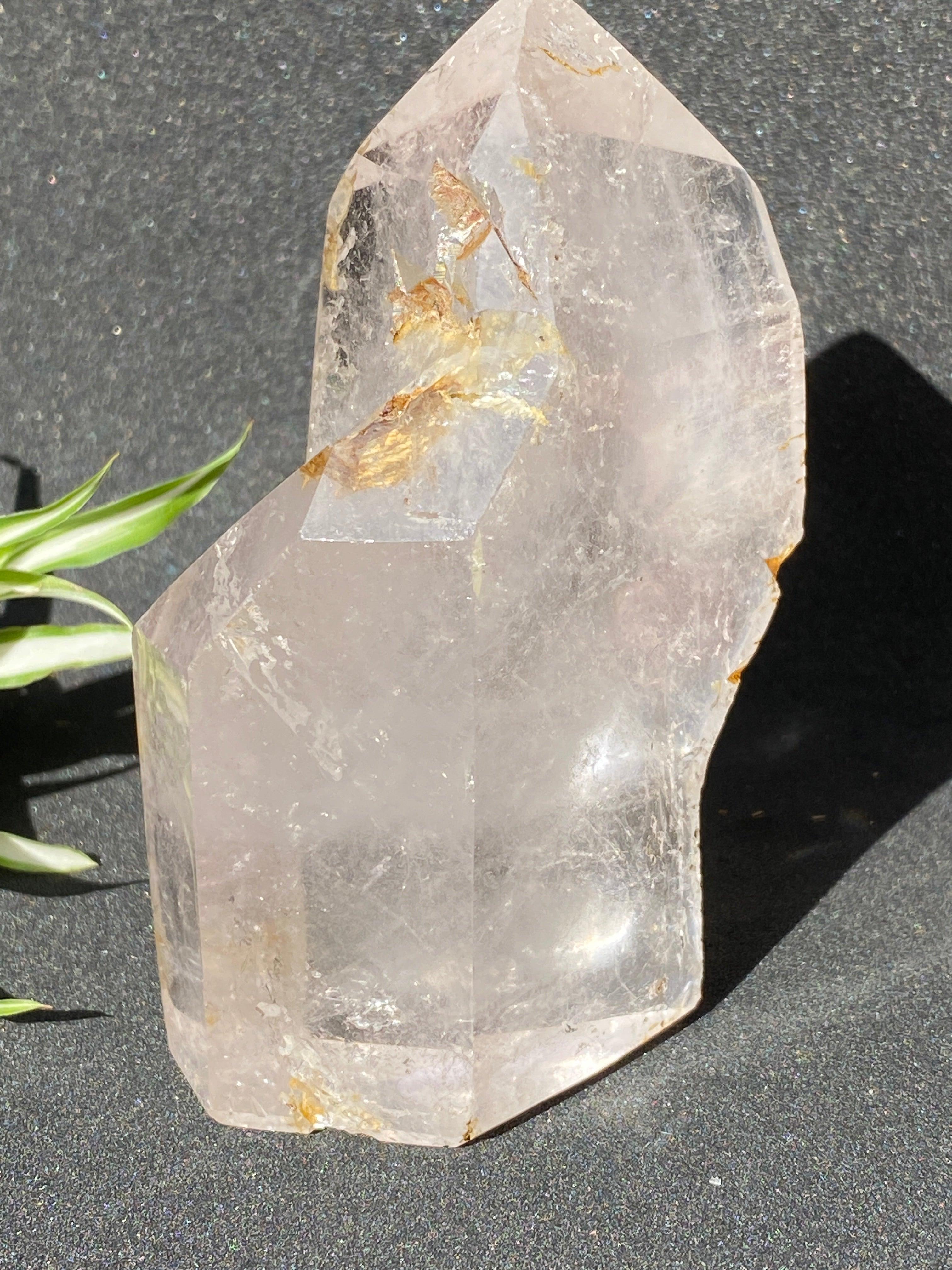 Natural Clear Quartz Freeform Generator Stone - CR0976 for Energy Healing, Meditation & Home Decor