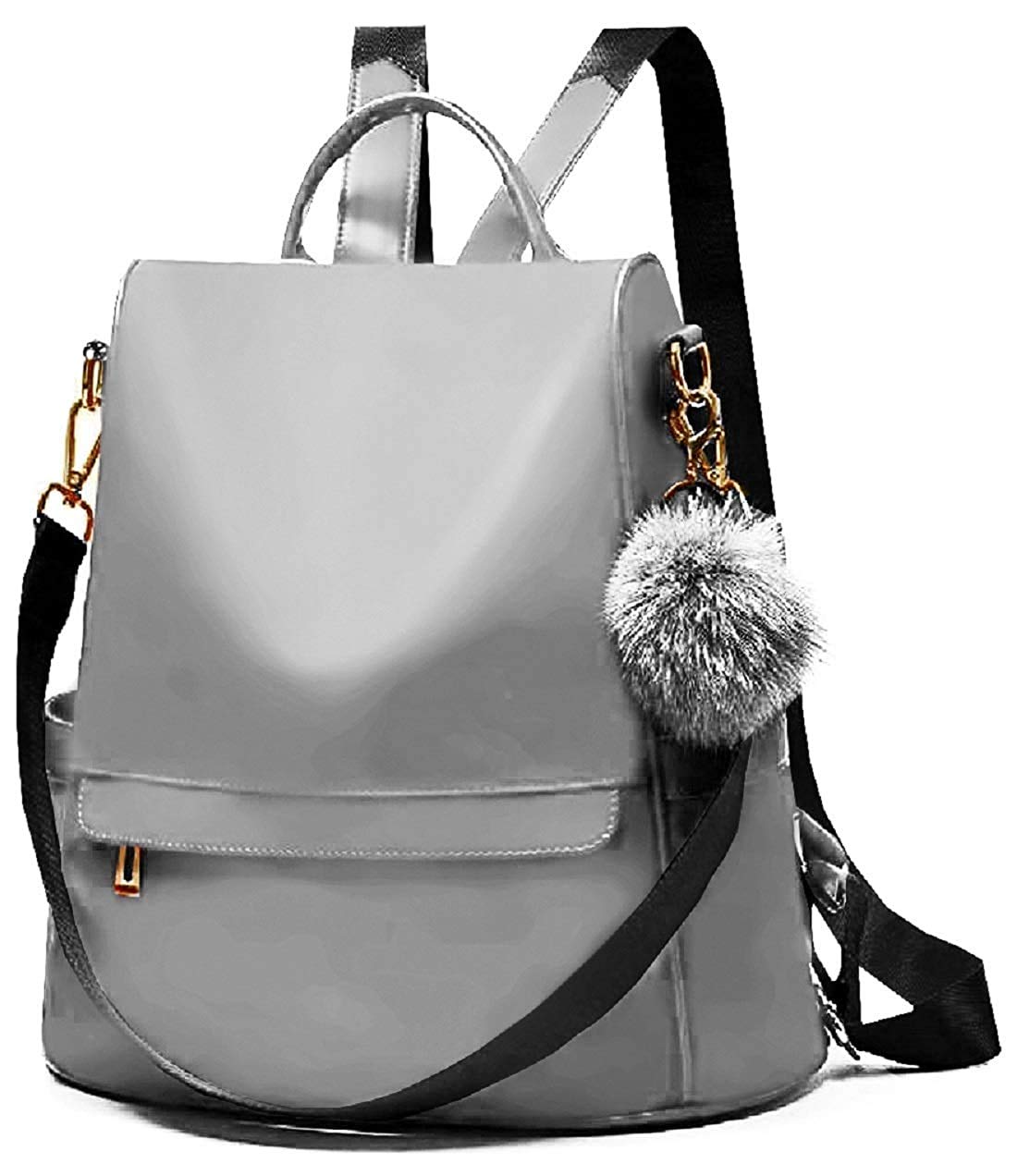 Stylish Pink & Grey Backpack for Women - Office & College Use