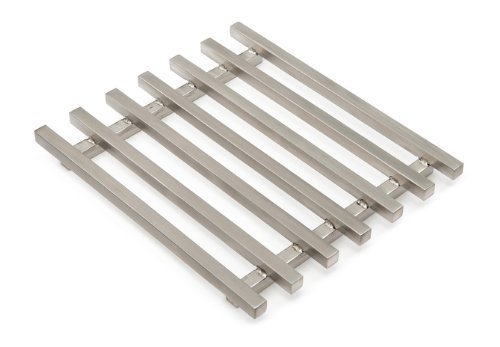 Rosseto SM179 Stainless Steel Square Track Style Grill for Food Warmer - Perfect for Restaurants, Catering & Outdoor BBQ Cooking