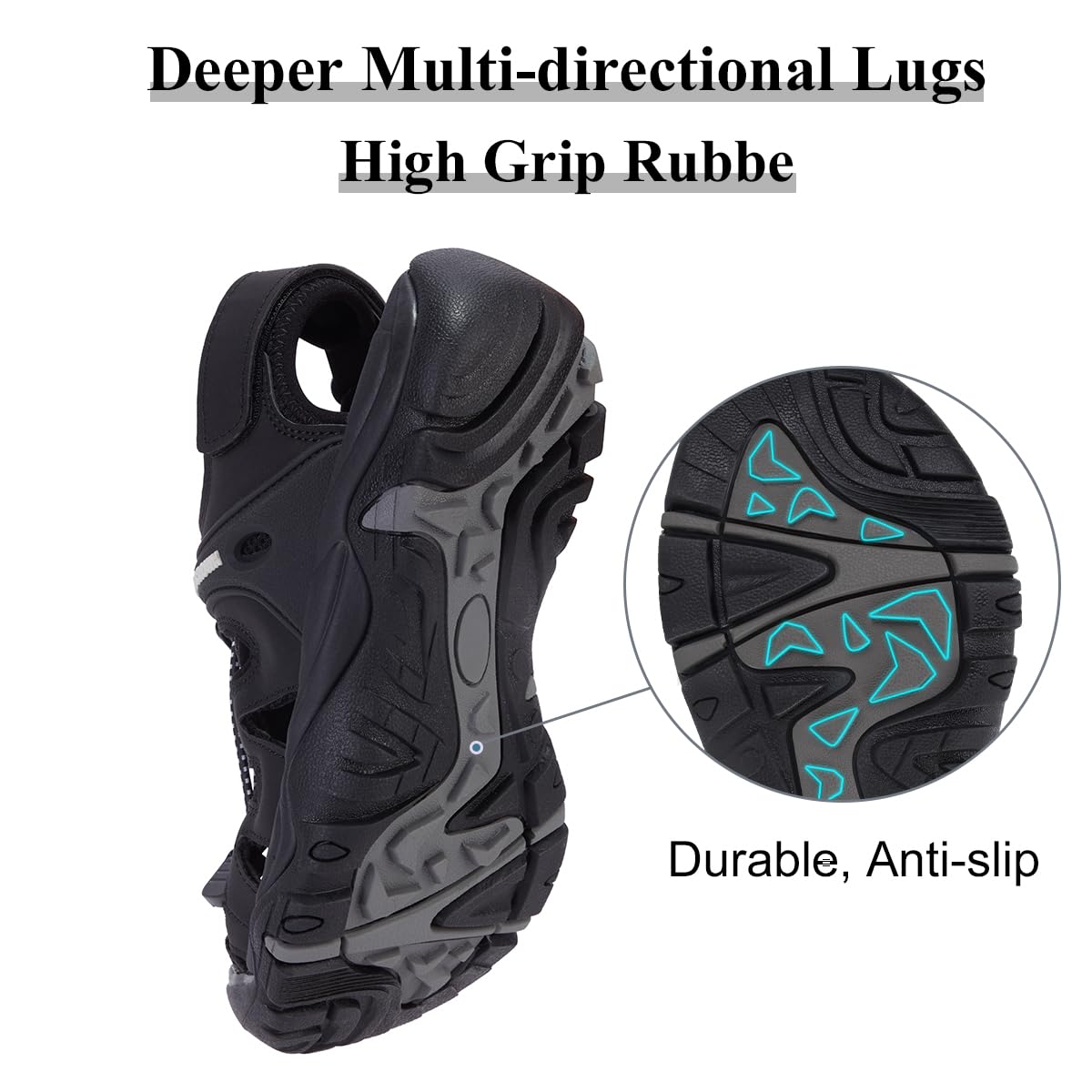 CAMEL CROWN Women's Hiking Sandals - Waterproof Closed Toe for Beach & Outdoor