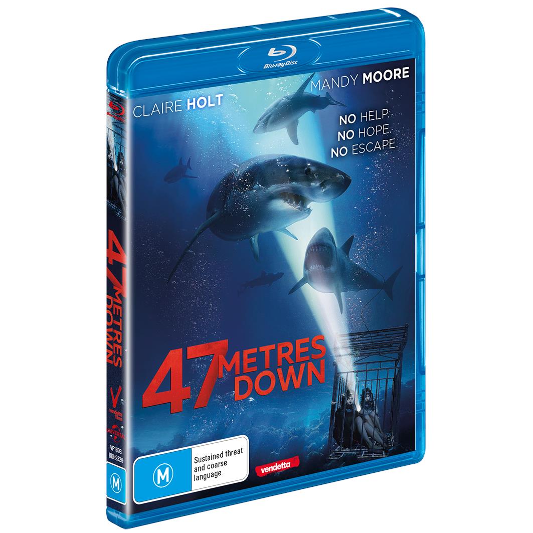 47 Meters Down (2017) - Blu-ray Movie - Thriller & Adventure Film for Home Entertainment - Perfect for Movie Nights and Shark Week Fans