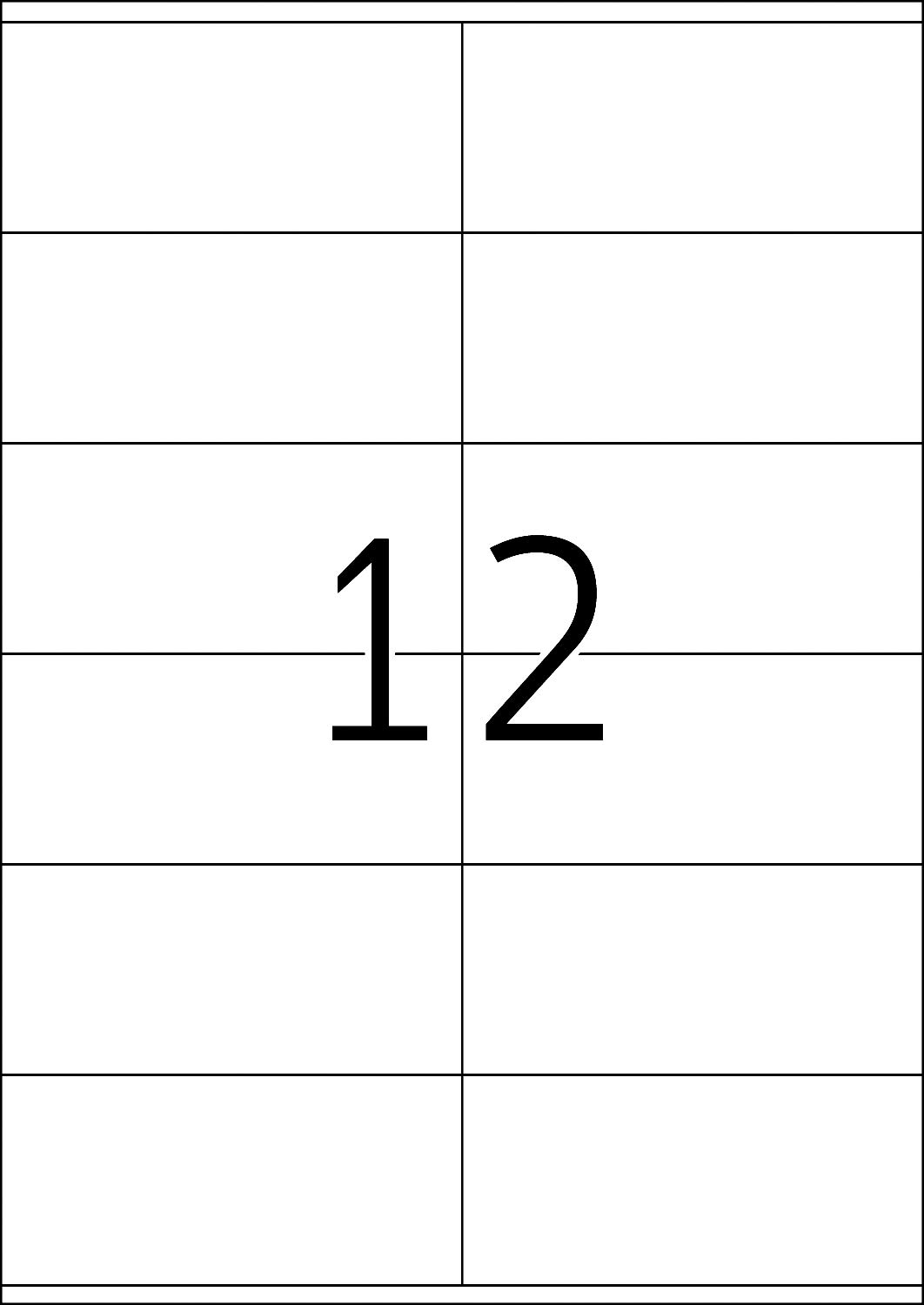 1200 White Multipurpose Labels - 105 x 48mm Blank Sticky Labels for Laser & Inkjet Printers | 100 Sheets Universal Adhesive Labels for Shipping, Address, Filing & Organization