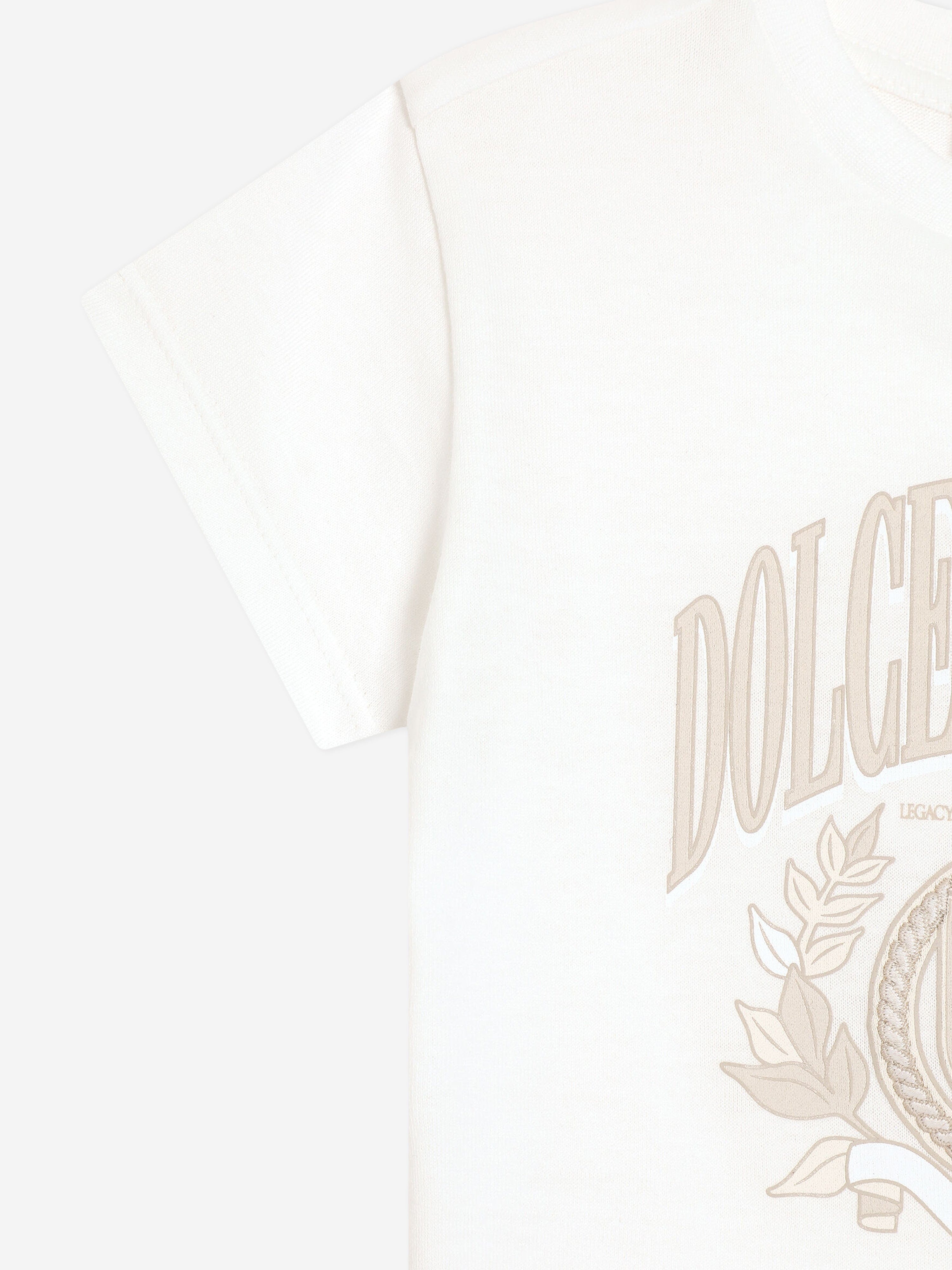Baby Boys White Logo T-Shirt - Soft Cotton Short Sleeve Tee for Toddlers & Infants | Perfect for Playdates, Family Photos & Everyday Wear
