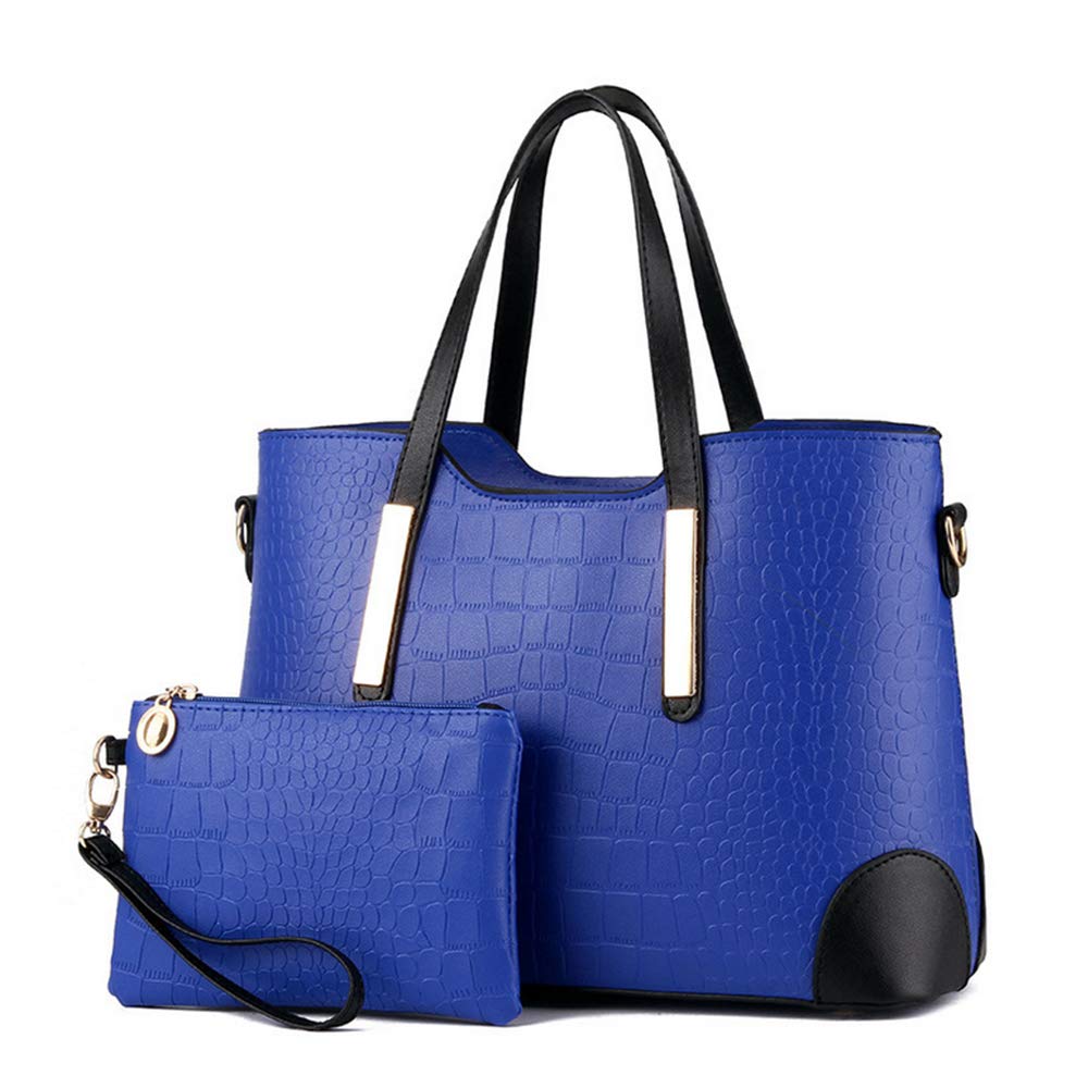 Chikencall Women's Classic Tote & Shoulder Bag Set (2pcs) for Work & Travel