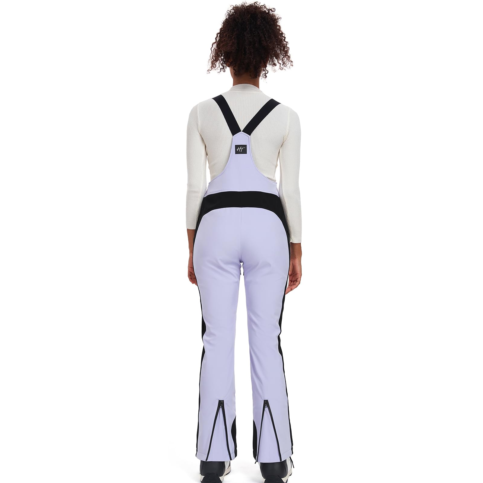Women's Waterproof Ski Bib Overalls - Slim Fit Snowboard Pants with Elastic Waist for Winter Sports & Outdoor Activities | Perfect for Skiing, Snowboarding & Cold Weather Adventures