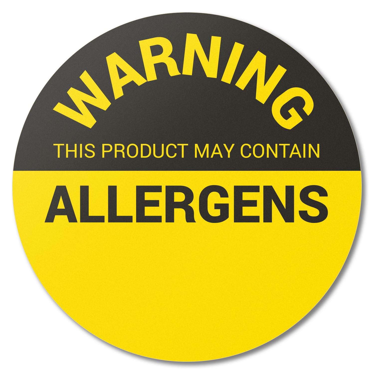 300 Customizable Allergy Warning Stickers (1.5