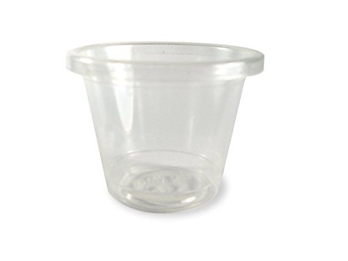 World Centric 1 Ounce PLA Compostable Souffle Cups (Case of 3000) - Eco-Friendly Disposable Cups for Coffee, Desserts, and Parties