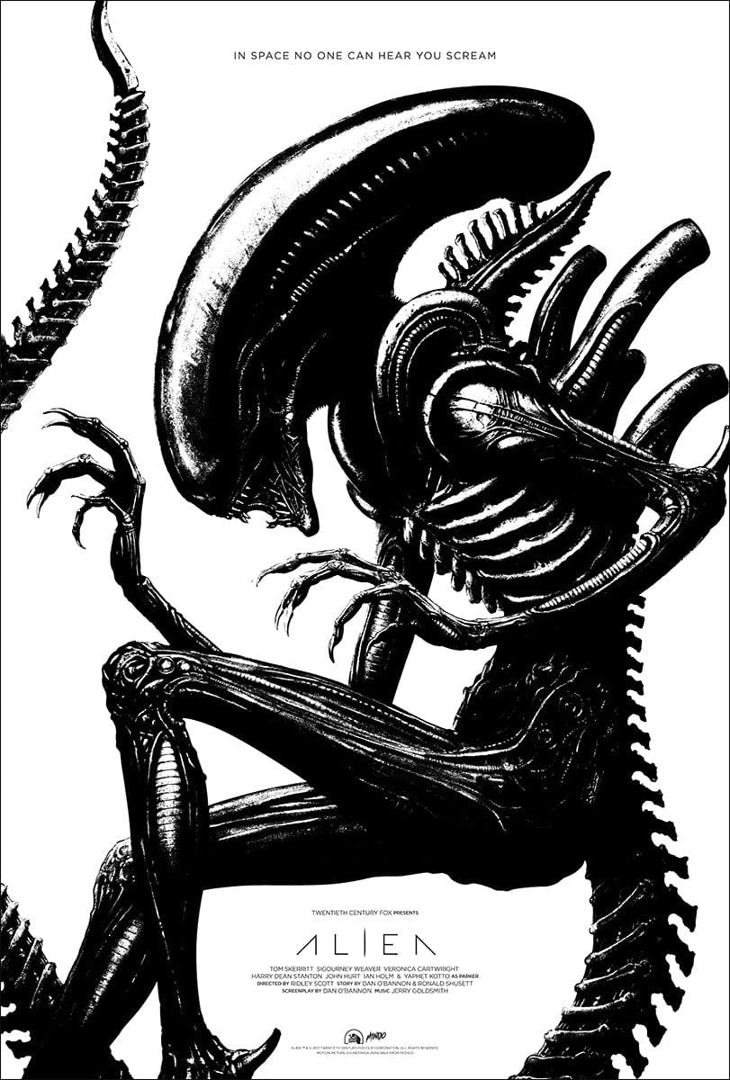 Alien Variant NC Winter Poster - Sci-Fi Wall Art for Home, Office & Gifts | Perfect for Christmas Decor, Fan Collectibles & Space Themed Rooms