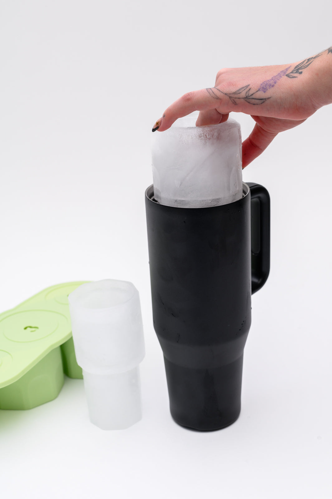 40oz Frosty Filled Tumbler Ice Molds - Watermelon Flavor | Perfect for Summer Drinks, Cocktails & Iced Beverages