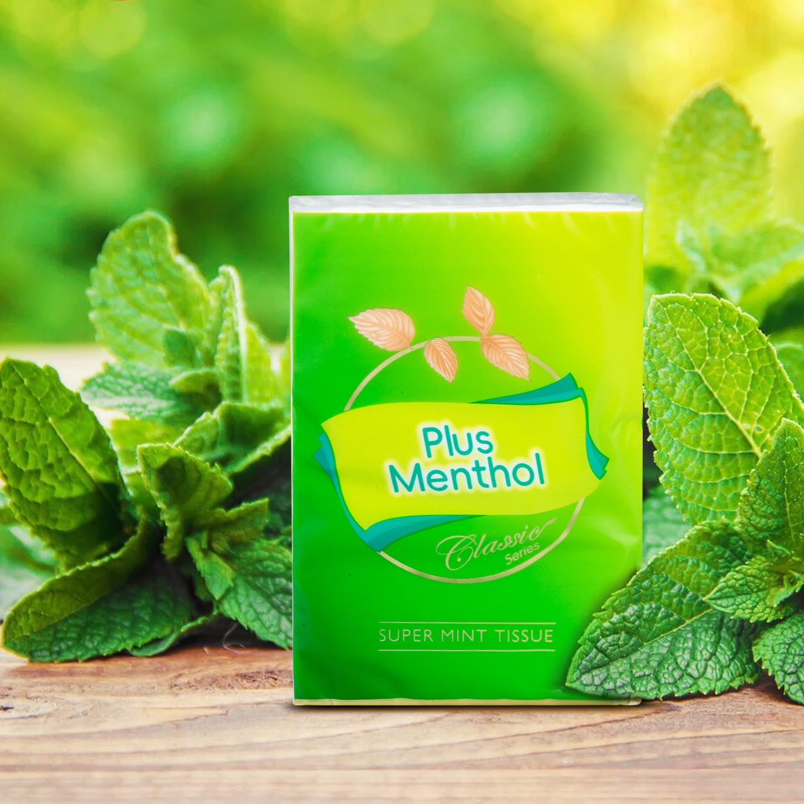 Menthol Pocket Packs Facial Tissues - 4-Ply Thick & Ultra Soft, Travel Size (20 Packs x 10 Sheets, 200 Count) for Cold Relief, Allergies & On-The-Go Use