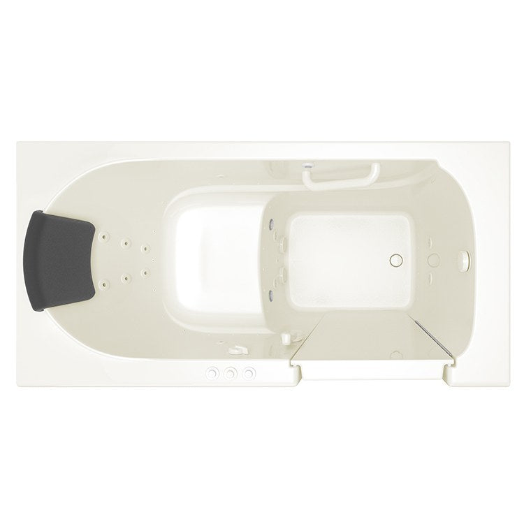 3060 Series 30W x 60L Gelcoat Walk-In Combination Bathtub with Right Hand Drain - Perfect for Small Bathrooms & Modern Home Spa Experience