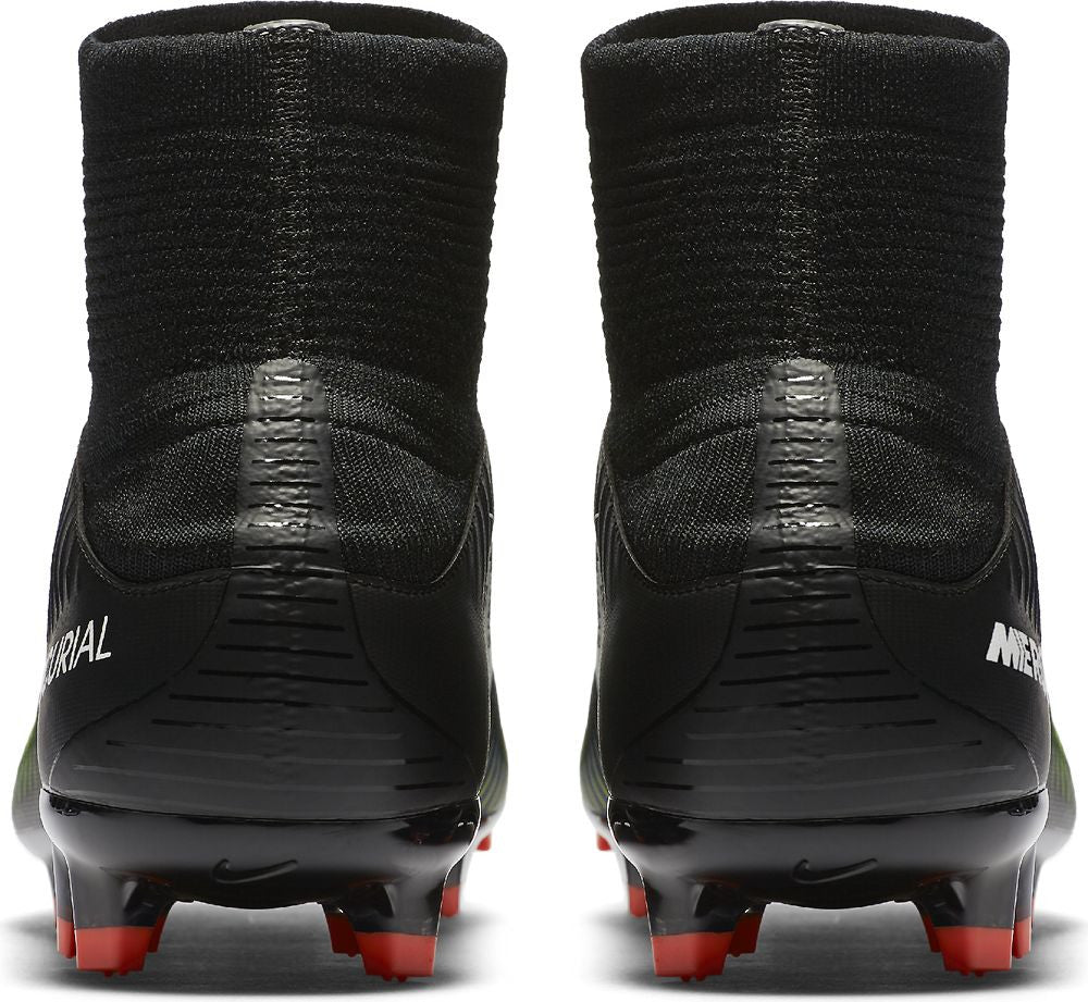 Nike Mercurial Veloce III Dynamic Fit FG Soccer Cleats - Black/Electric Green - Lightweight Football Shoes for Men - Perfect for Turf & Firm Ground Soccer Matches