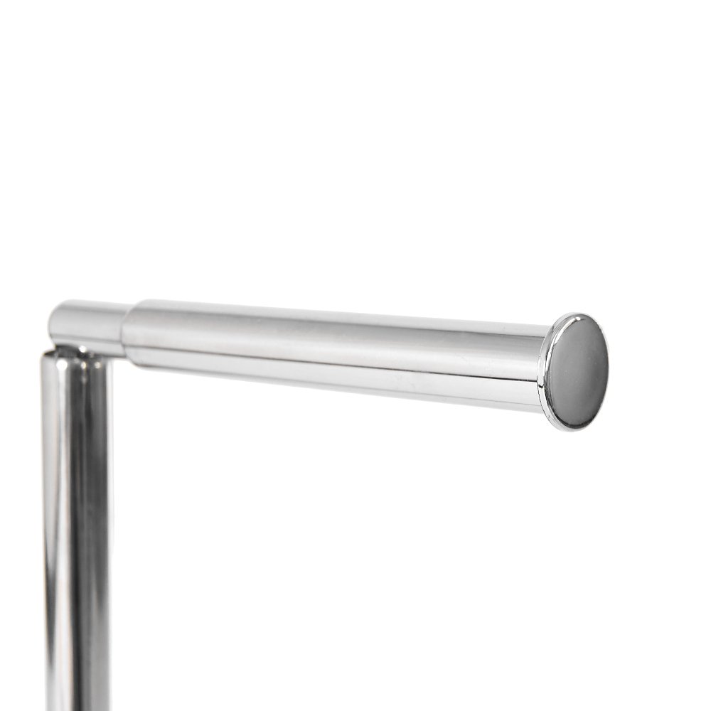 Freestanding Stainless Steel Toilet Paper Holder - Bathroom Tissue Stand with Heavy Duty Metal Base | Perfect for Home, Office, and RV Bathrooms