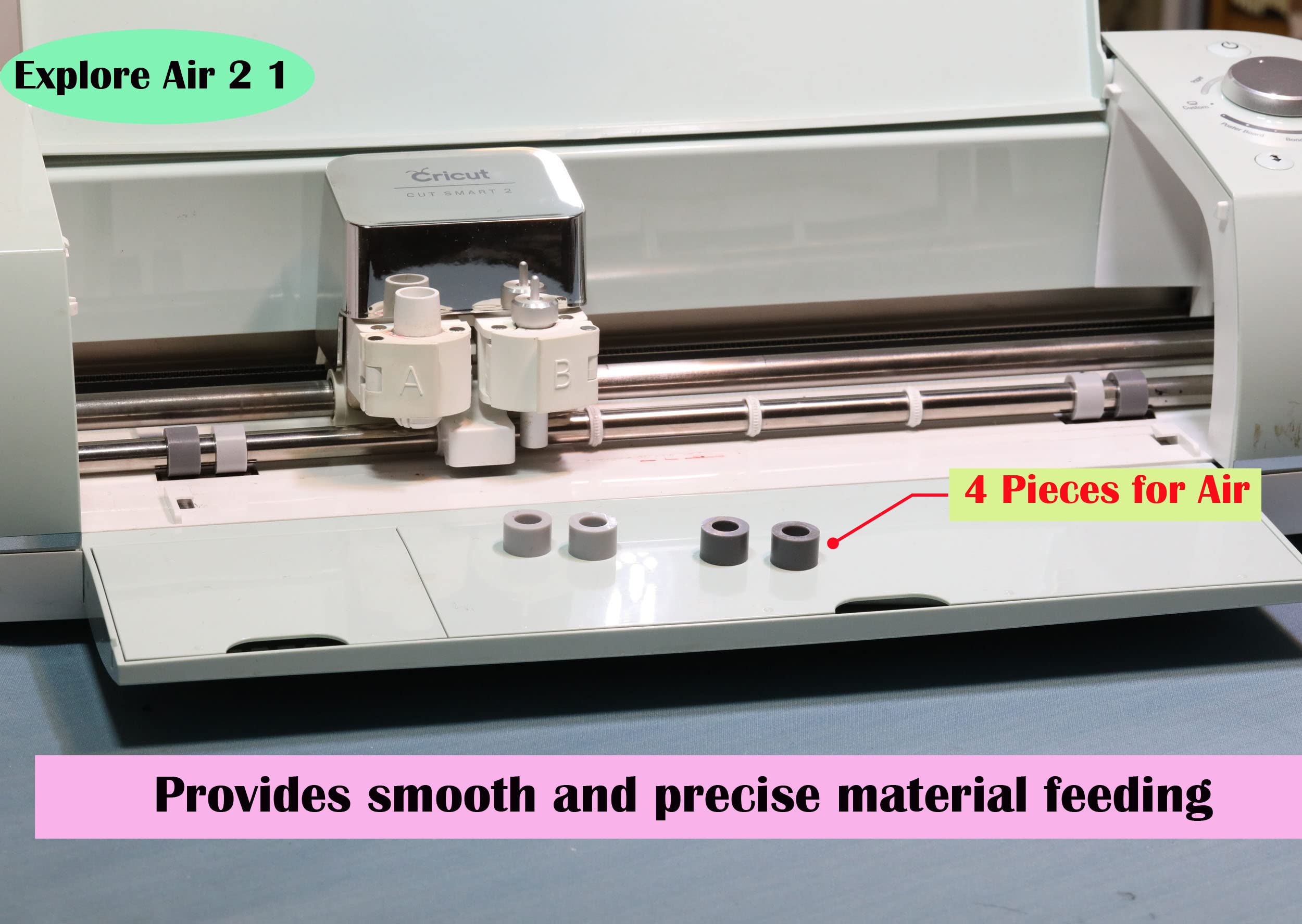 Replacement Rubber Roller for Cricut Maker 3, Maker & Explore Air 2 - Compatible with 1 Series - Perfect for DIY Crafts, Vinyl Cutting, and Scrapbooking Projects