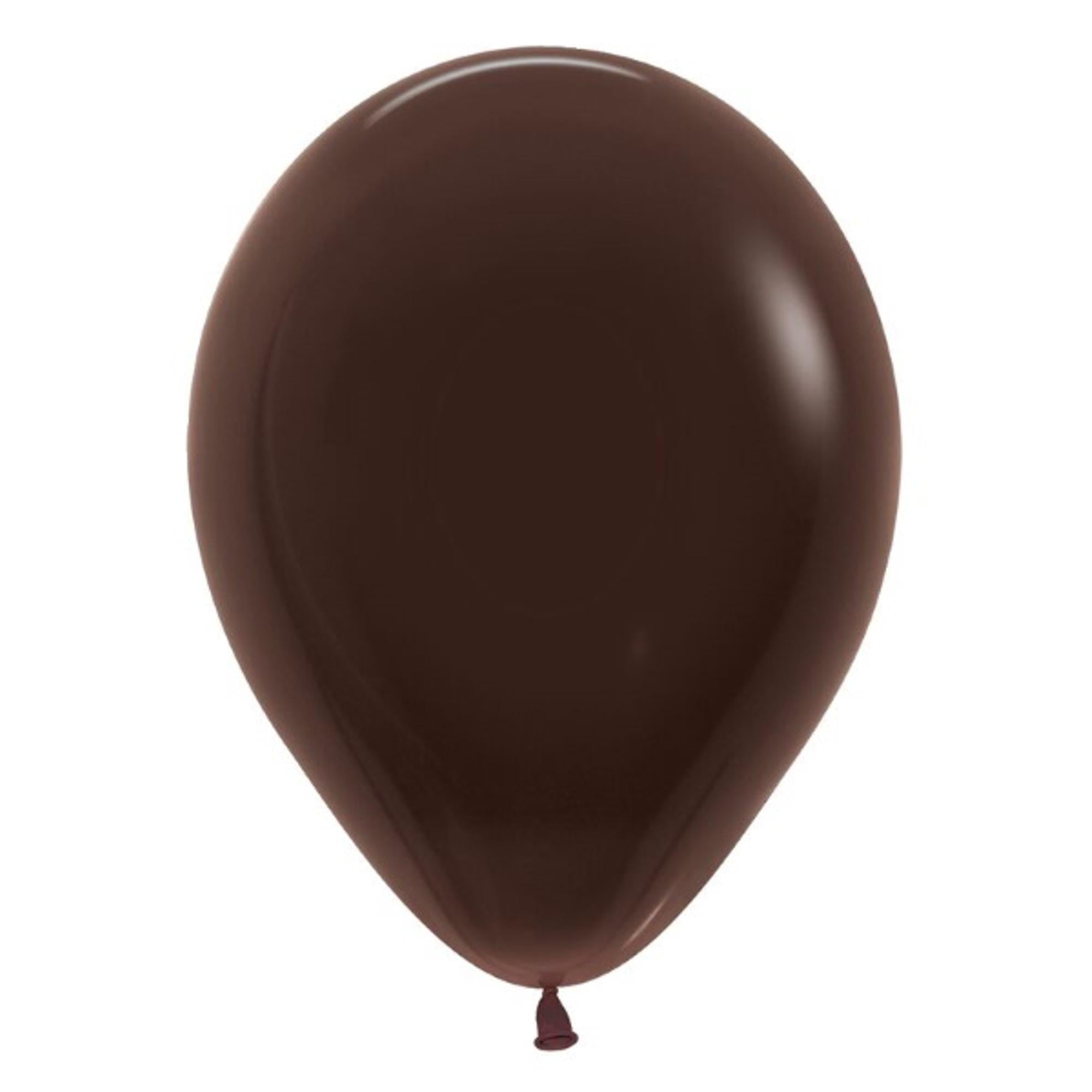 Premium 11 Inch Chocolate Latex Balloons - 100 Count for Party Decorations, Birthday Celebrations & Special Events