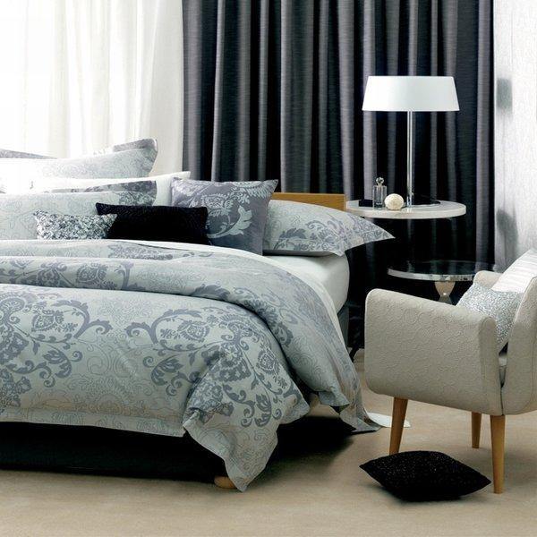 Allesandro Soft Grey Duvet Cover Set - Queen Size, 3-Piece Luxury Bedding for Cozy Comfort - Perfect for Master Bedrooms, Guest Rooms & Airbnb Stays