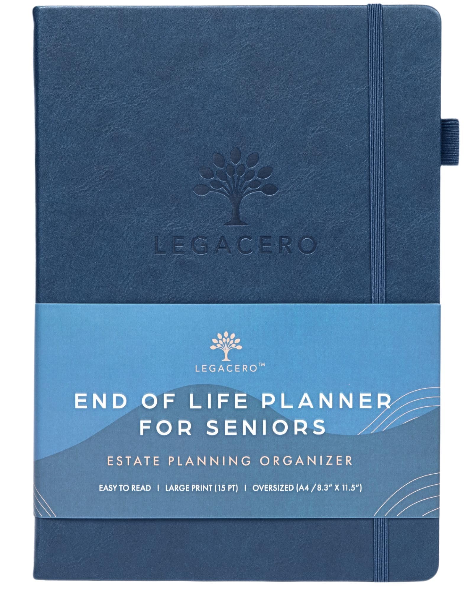Estate Planning Organizer for Seniors - Guided End of Life Planner, Next of Kin Organizer & Important Document Tracker | Large What To Do When I'm Gone Book for Executors | Perfect for Will Preparation, Funeral Arrangements & Family Legacy Planning