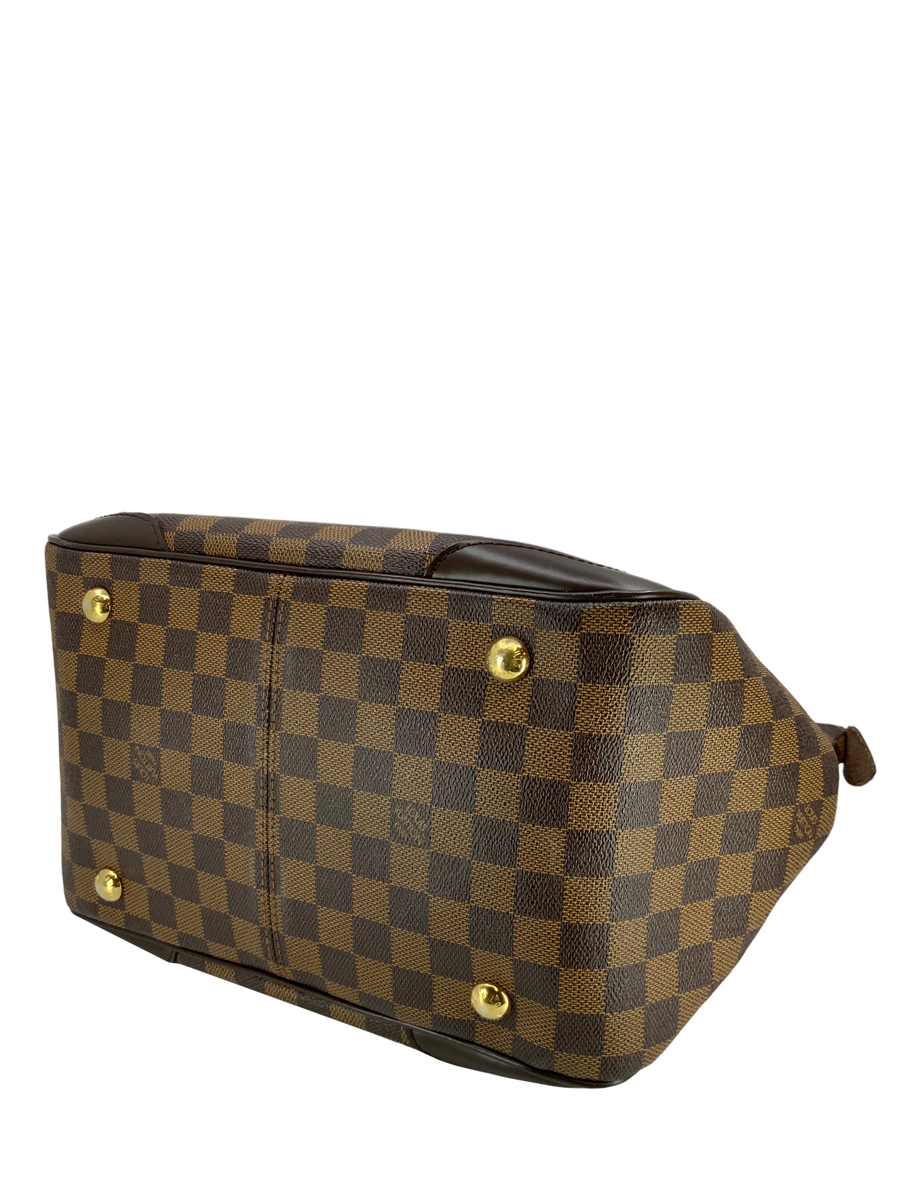 Authentic Louis Vuitton Damier Ebene Verona MM Shoulder Bag - Luxury Designer Handbag for Women | Perfect for Work, Travel & Everyday Use